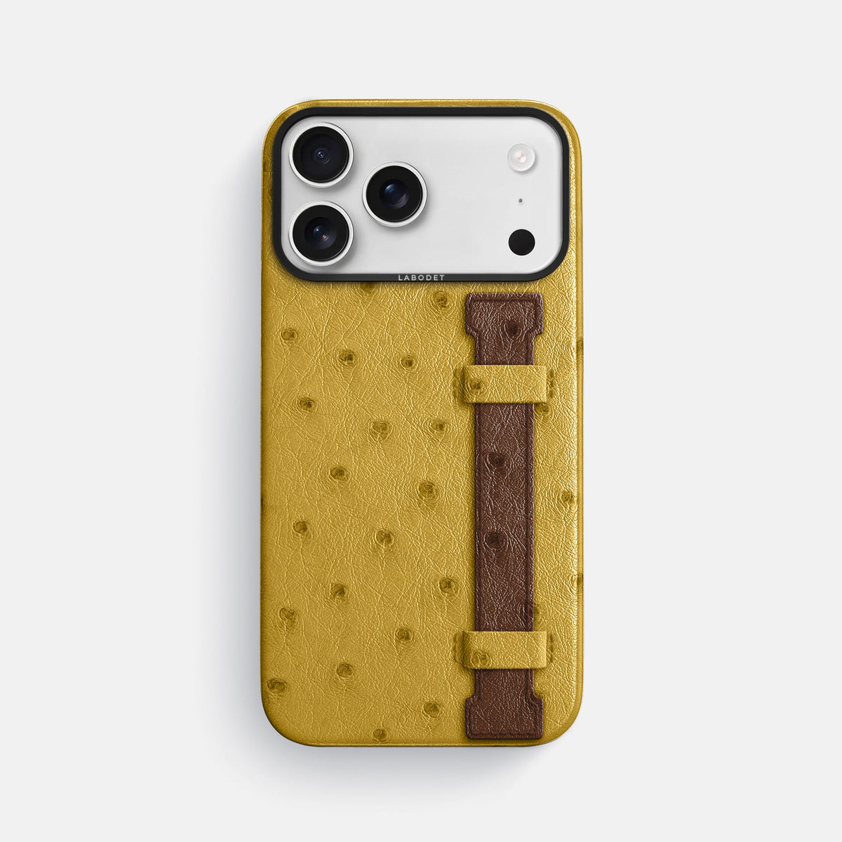 Handle Case Coloré For iPhone 18 Pro Max In Ostrich -1 | Gold-Black