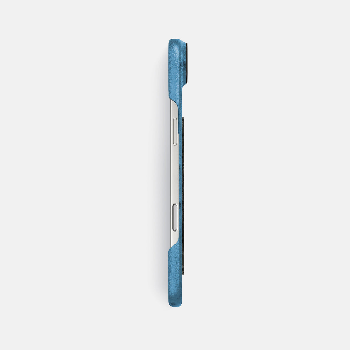 Classic Case With Carbon Dragon For iPhone 17 Air In Ostrich -3 | Blue-Jeans-Black