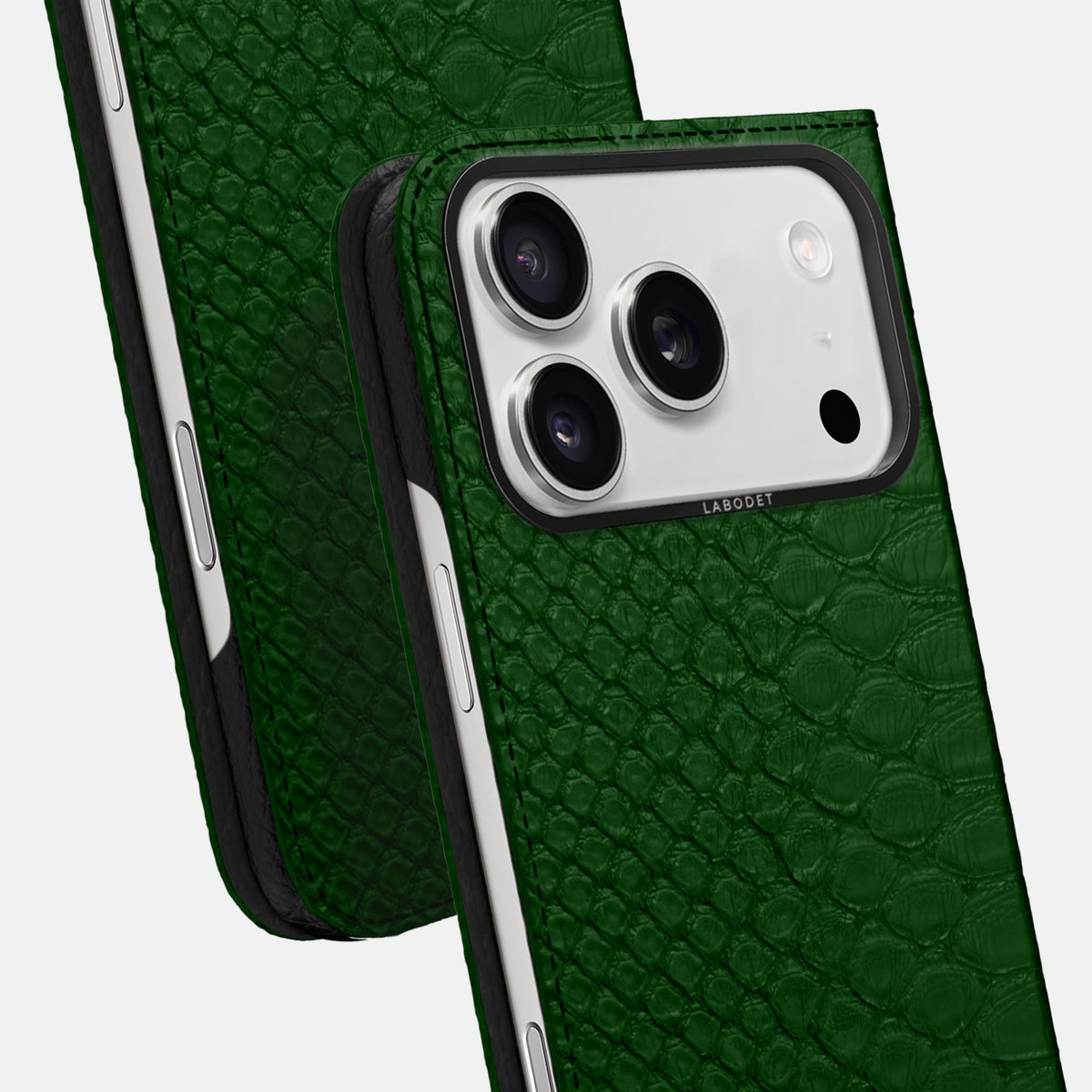 Folio Case For iPhone 18 Pro Max In Python -5 | Green-Black