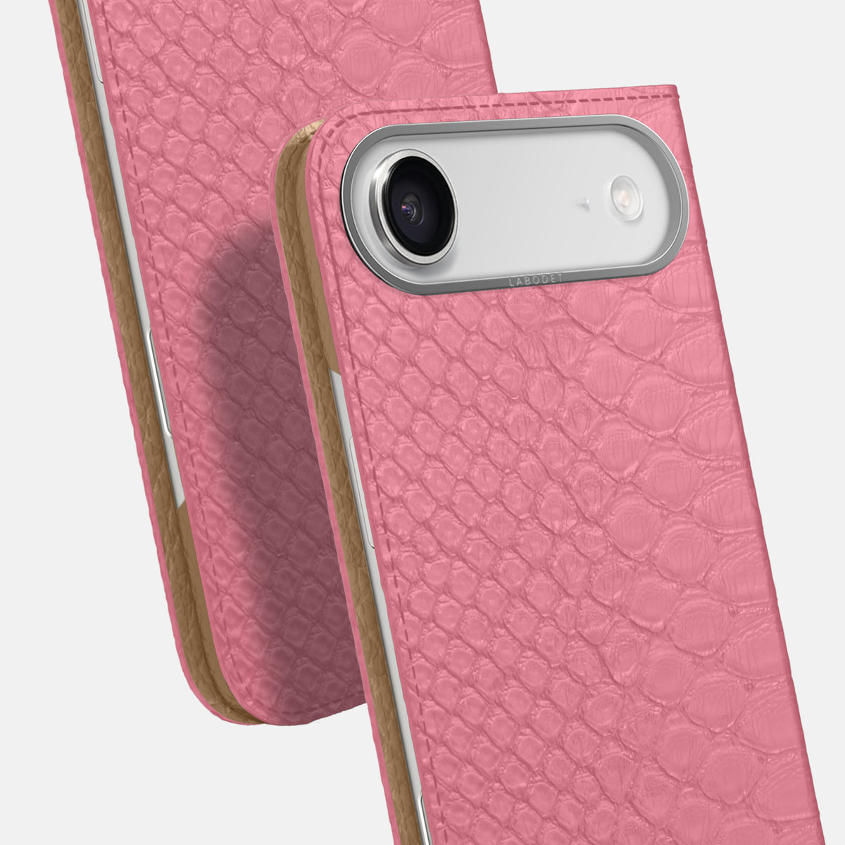 Folio Case For iPhone 17 Air In Python -5 | Pink-Steel