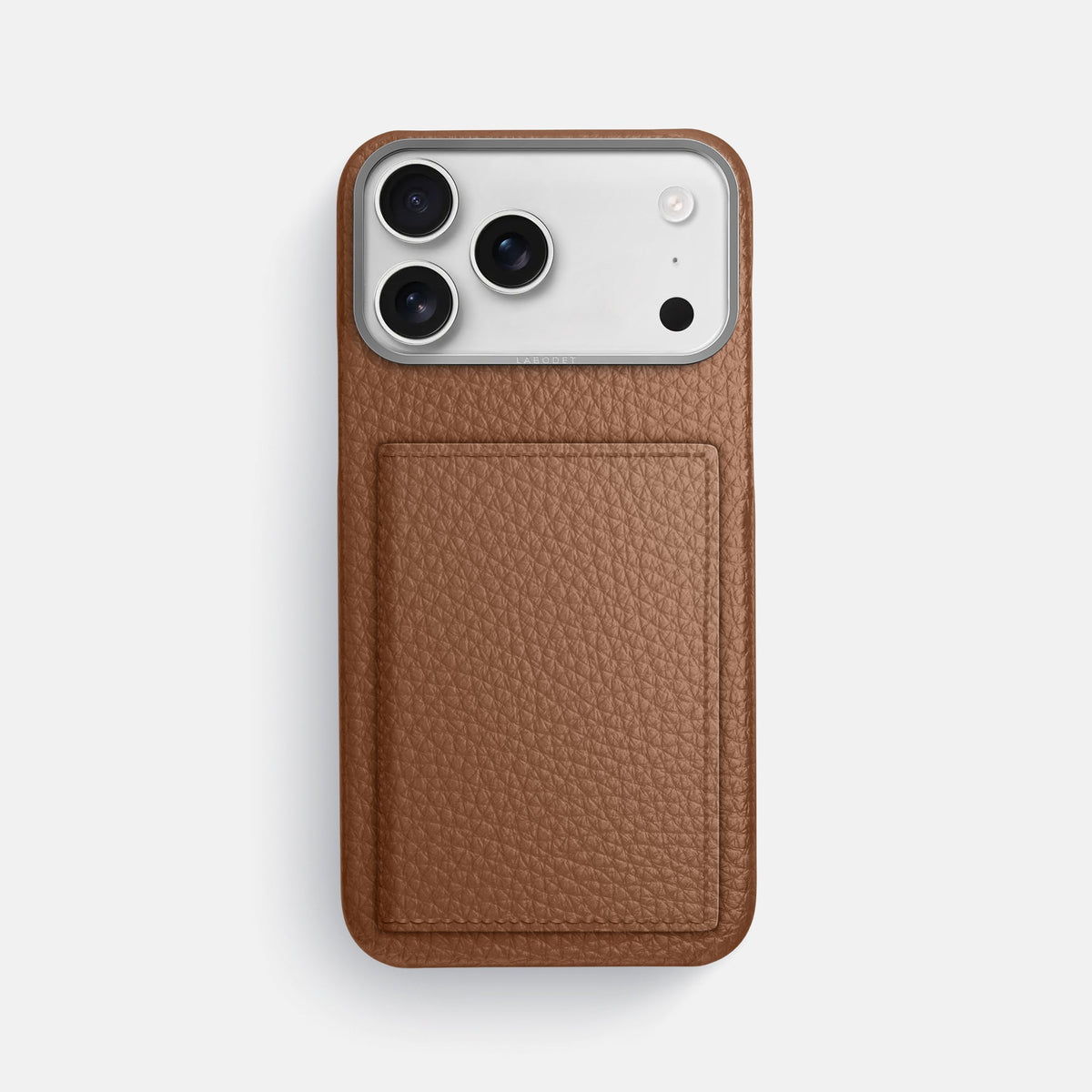 Bi-Fold Case For iPhone 18 Pro Max In Calf -1 | Caramel-Steel