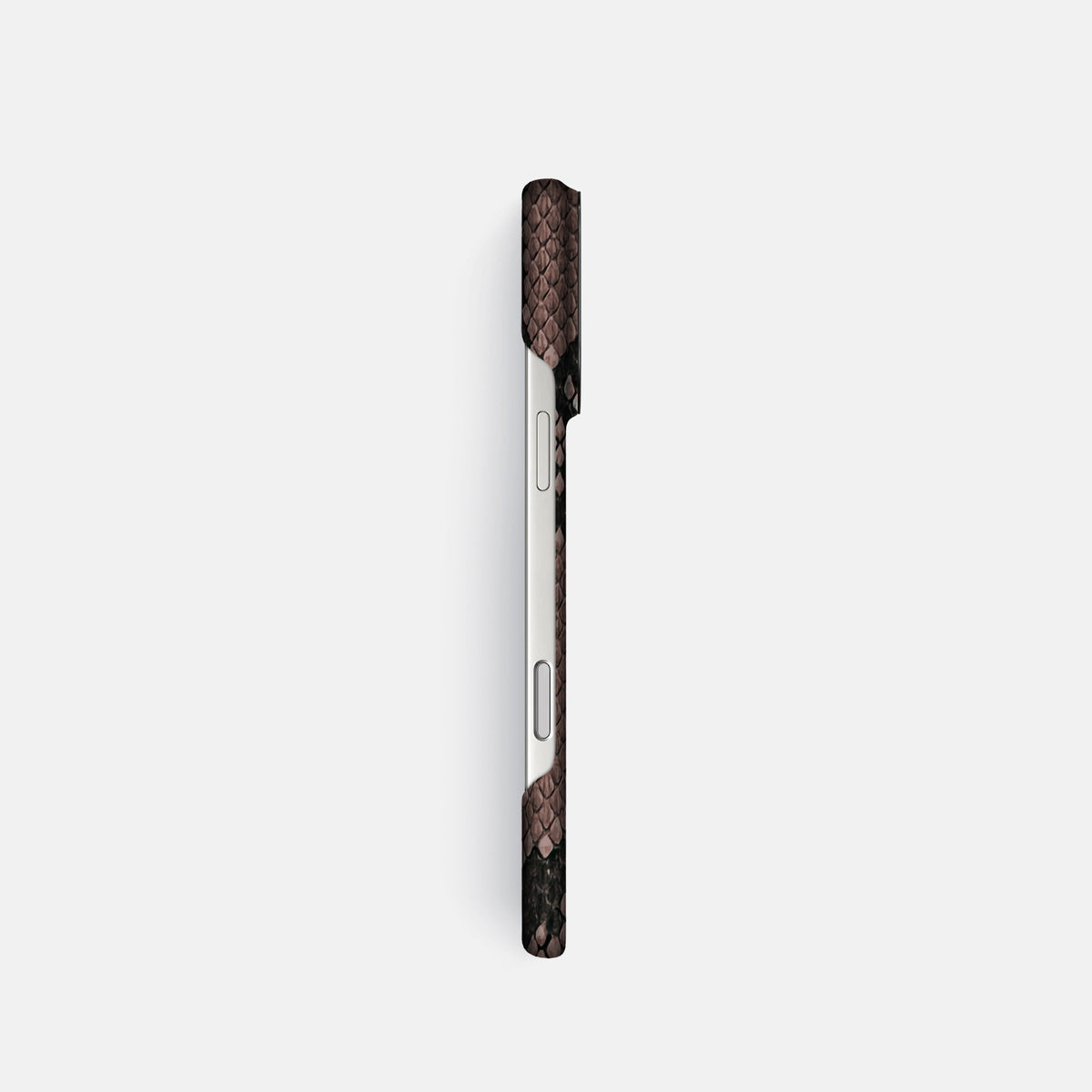 Classic Case For iPhone 18 Pro In Deluxe Python -3 | Mahogany-Brown-Black