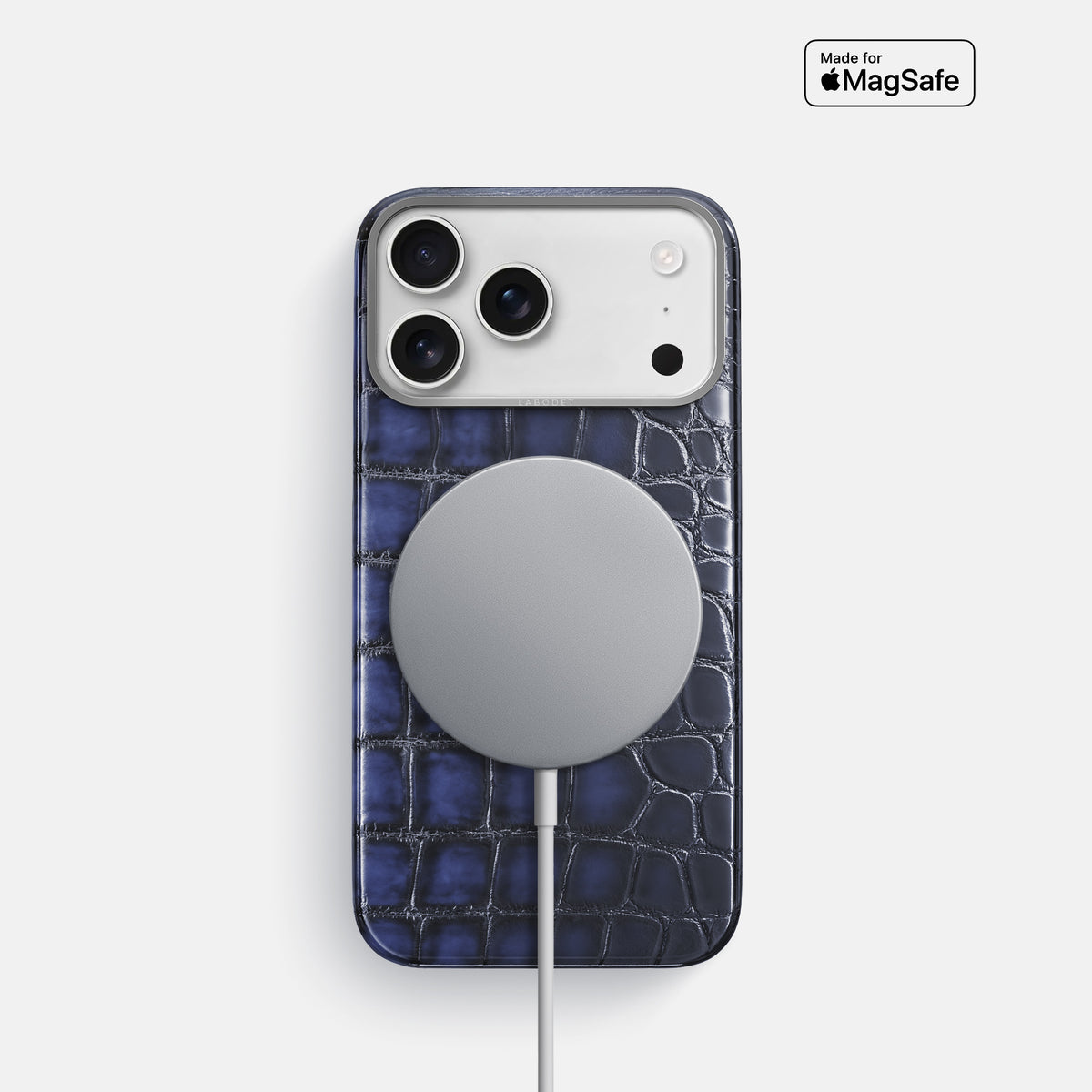 Classic Case For iPhone 17 Pro In Patina Alligator -5 | Havana-Blue-Steel