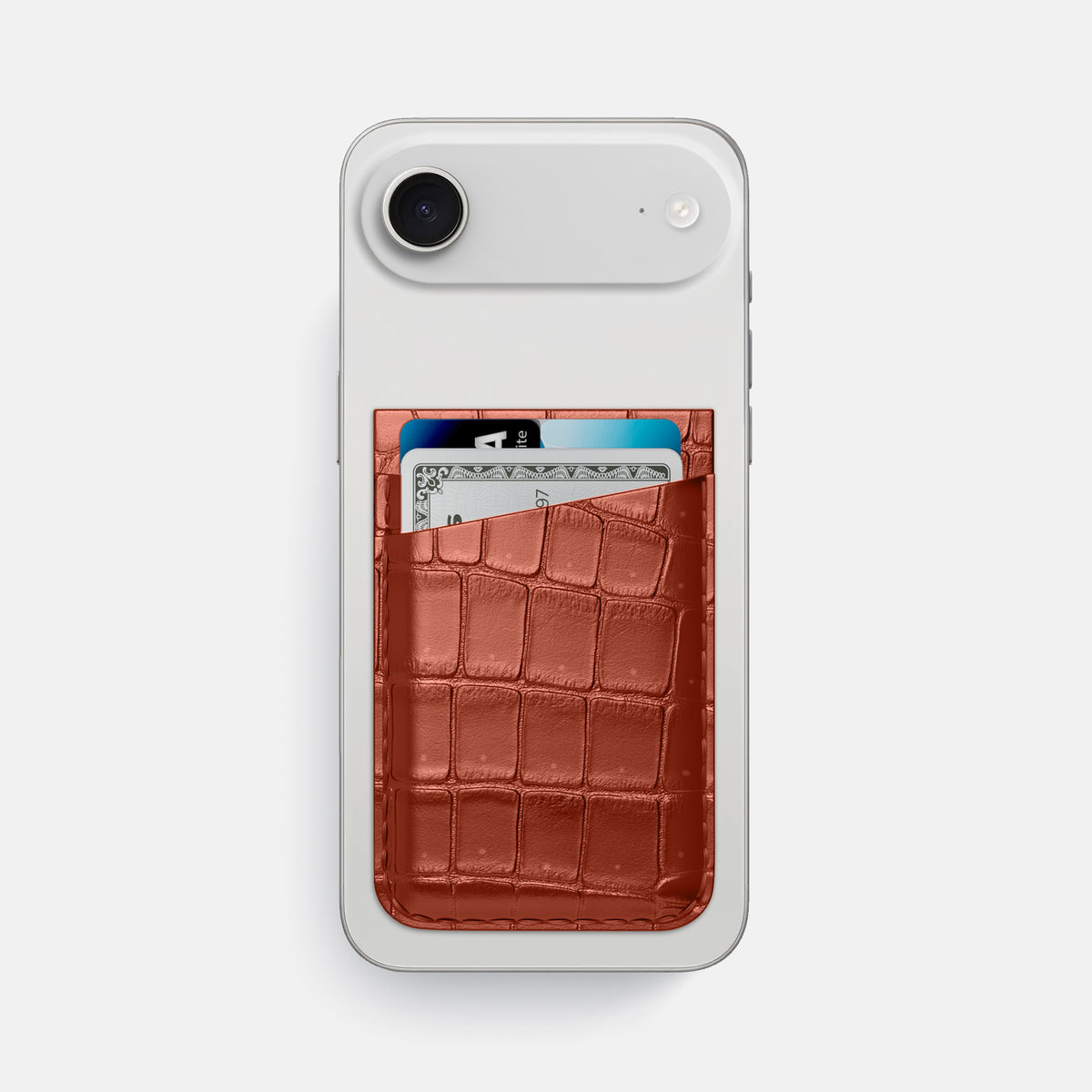 MagSafe Wallet For iPhone 17 Air In Porosus Crocodile -1 | Nuts