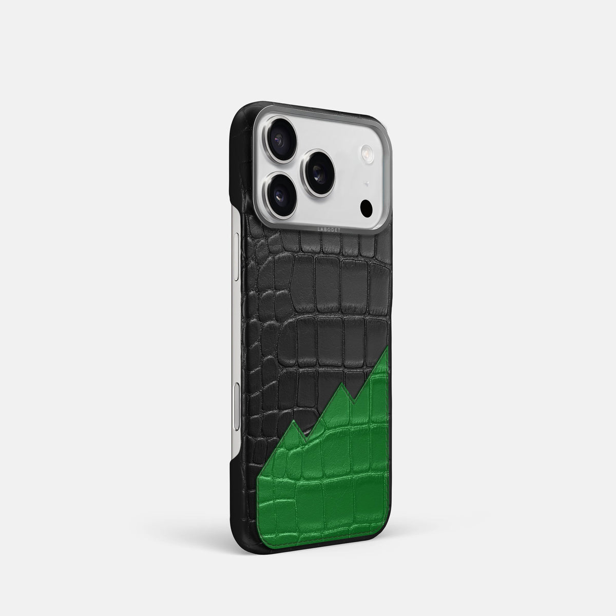Classic Case With UpOnly For iPhone 18 Pro In Alligator -2 | Black-Steel