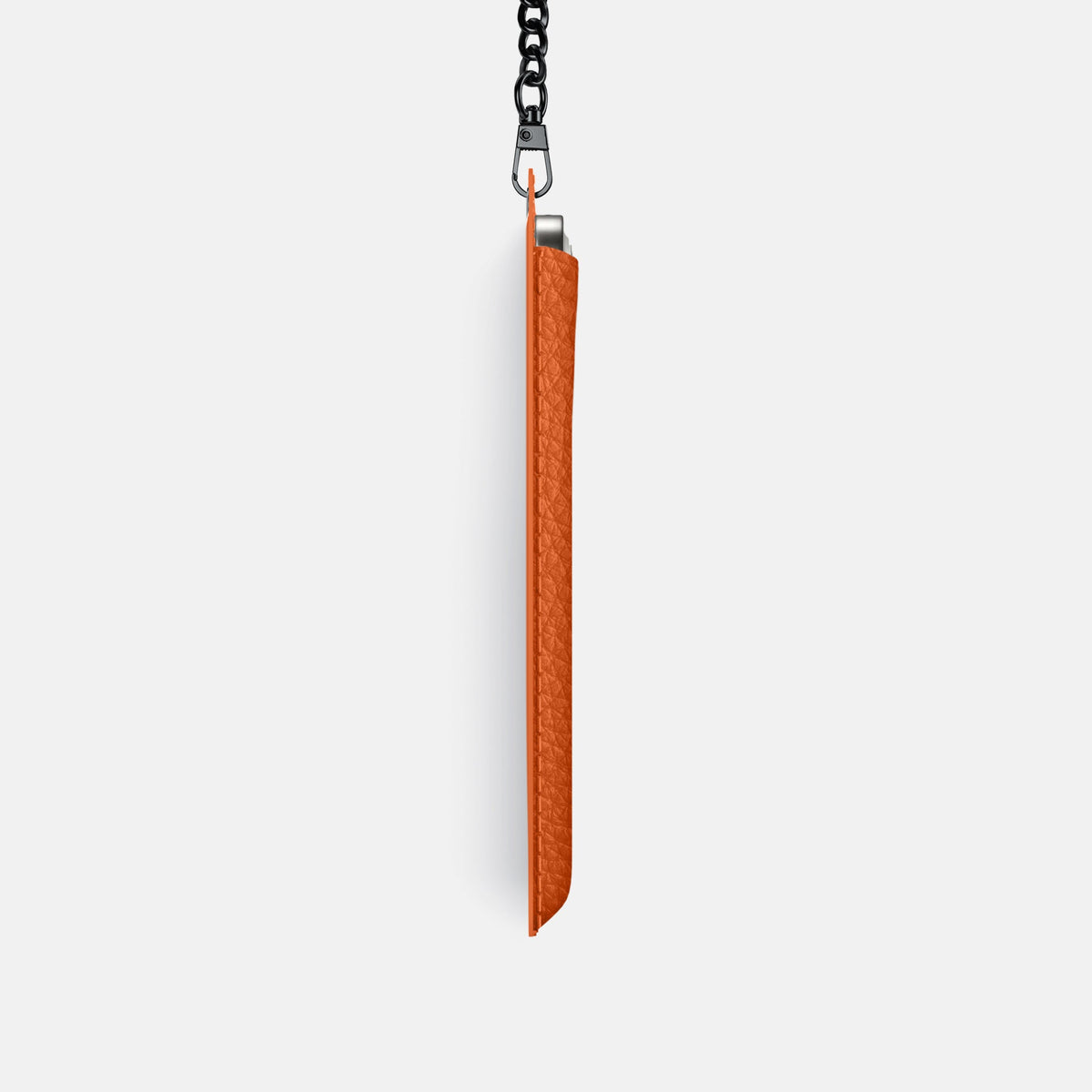 Crossbody Bag For iPhone 18 Pro In Calf -4 | Orange-Black