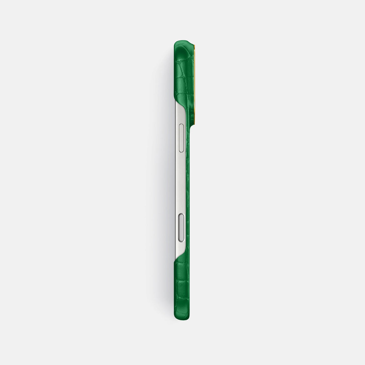 Classic Case For iPhone 18 Pro Max In Alligator -3 | Forest-Green-Gold