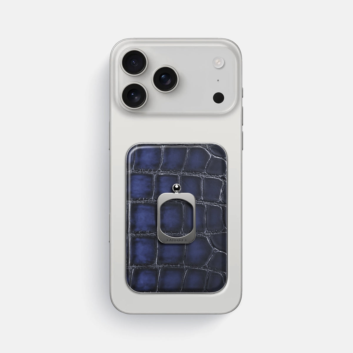 MagSafe Ring For iPhone 18 Pro Max In Patina Alligator -2 | Havana-Blue-Steel