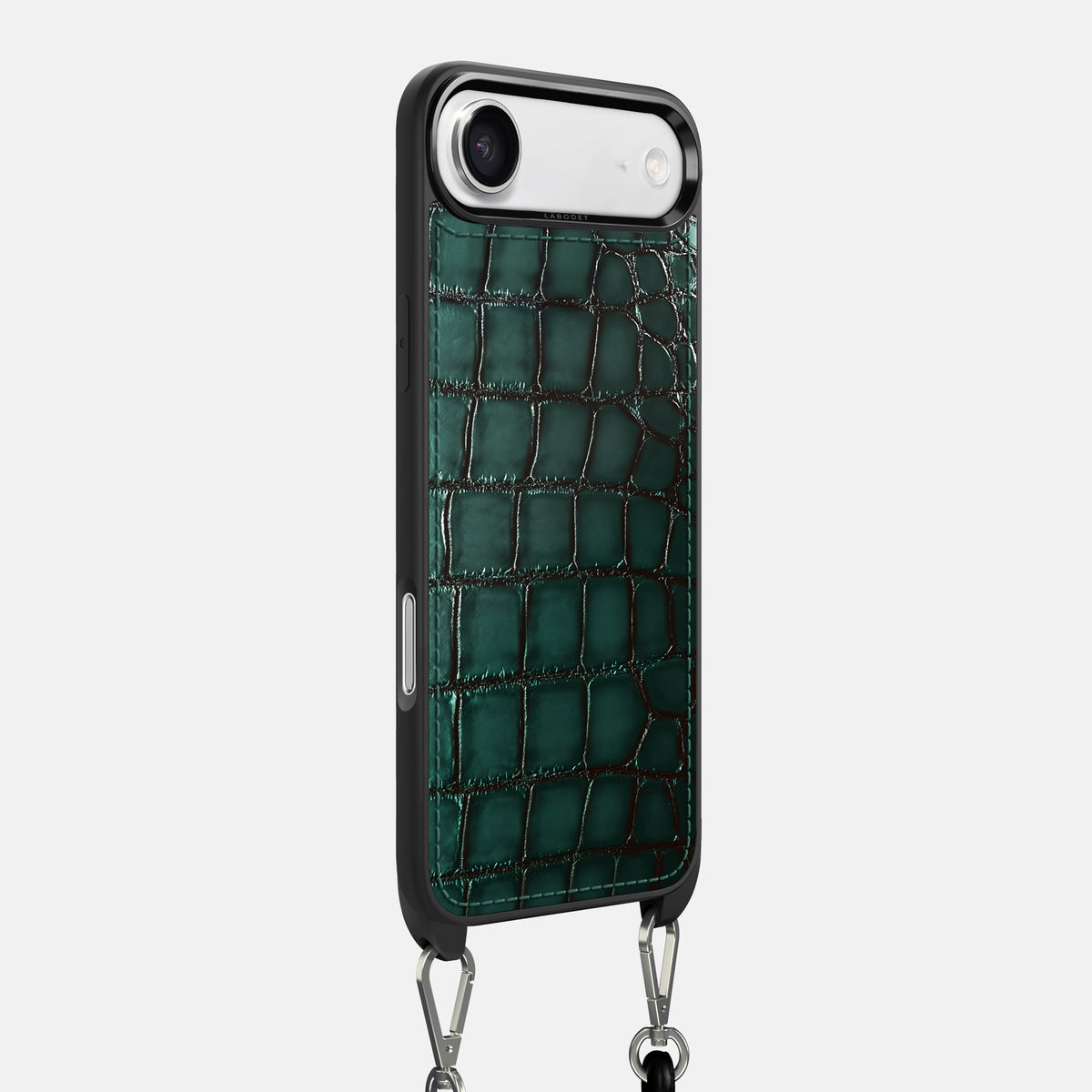 Crossbody Sport Case For iPhone 17 Air In Patina Alligator -2 | Green