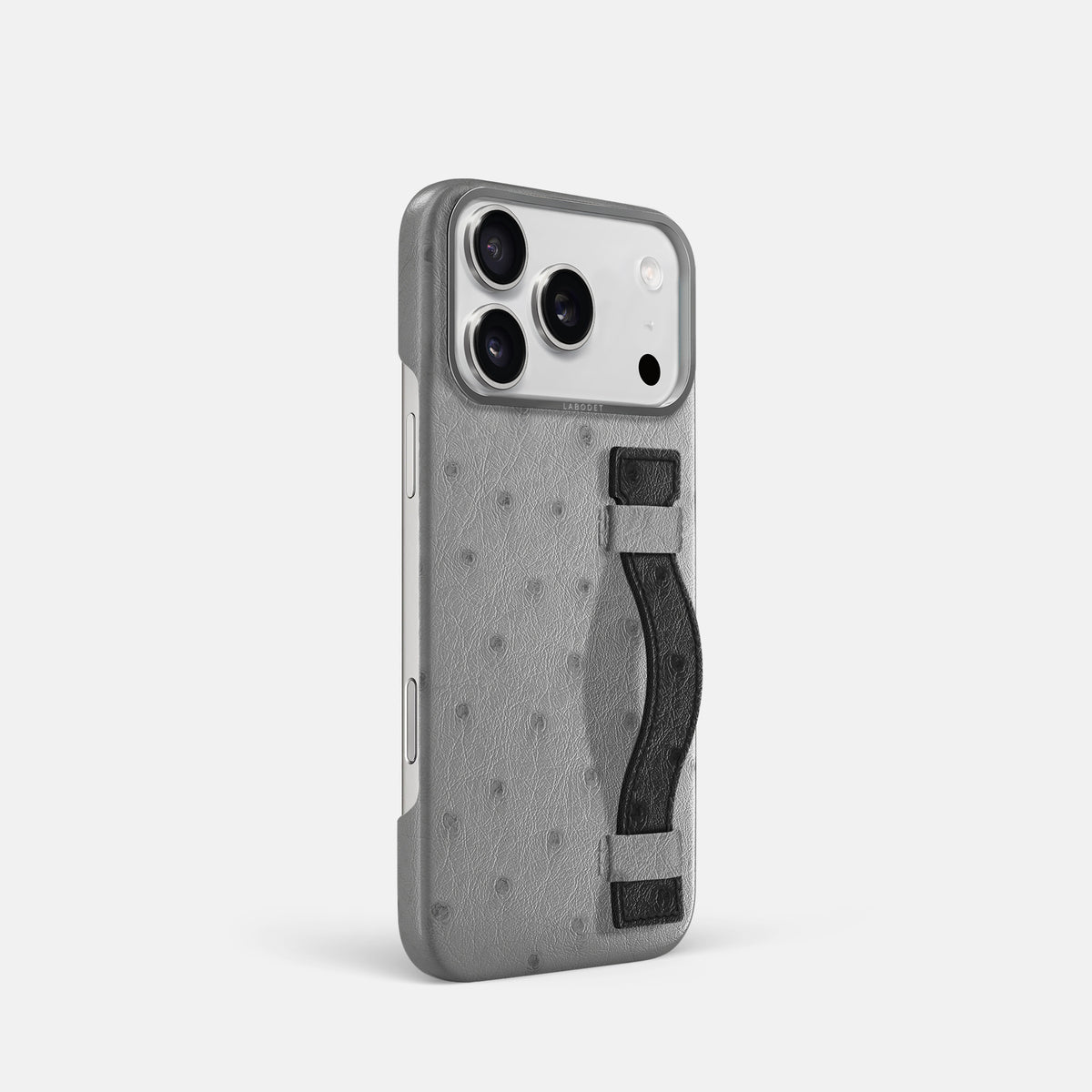 Handle Case Coloré For iPhone 17 Pro In Ostrich -2 | Silver-Steel