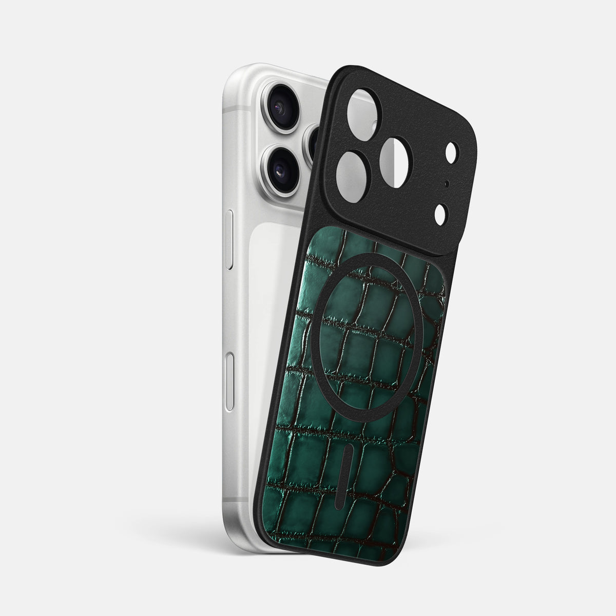 MagSafe Mask For iPhone 17 Pro Max In Patina Alligator -1 | Green