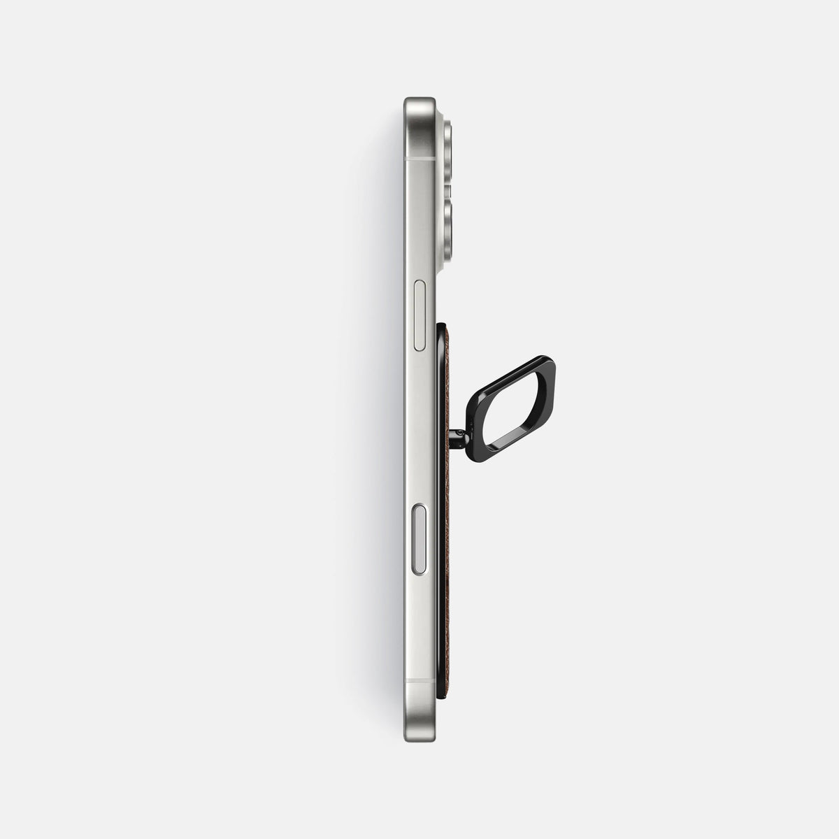 MagSafe Ring For iPhone 18 Pro Max In Ostrich -3 | Chocolate-Black