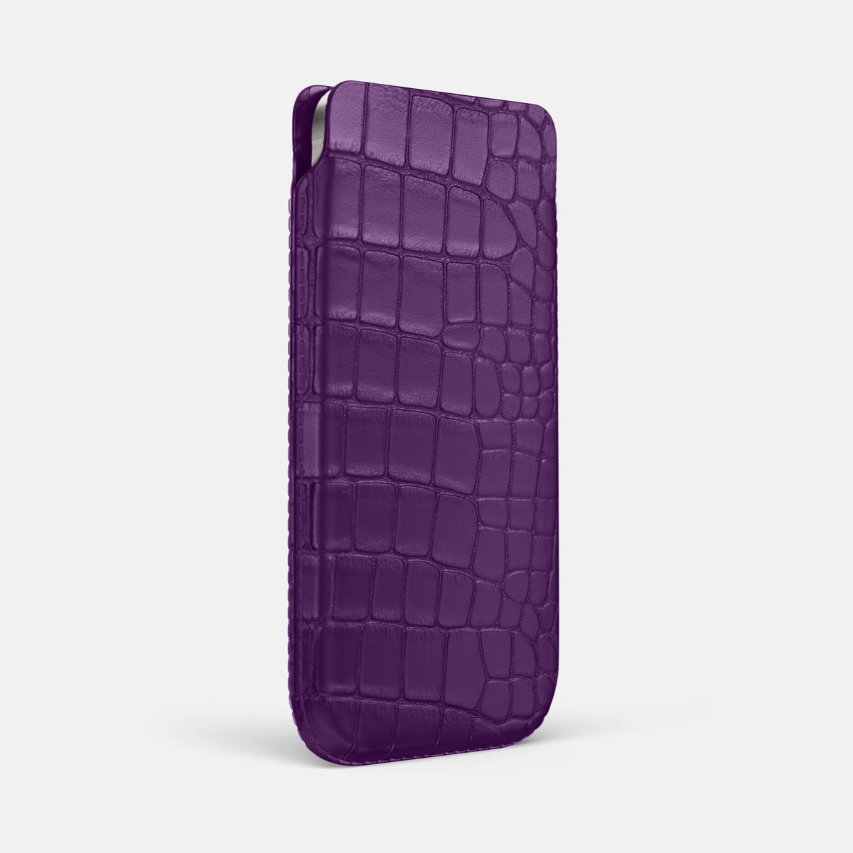 Pouch Case For iPhone 17 Air In Alligator -2 | Purple