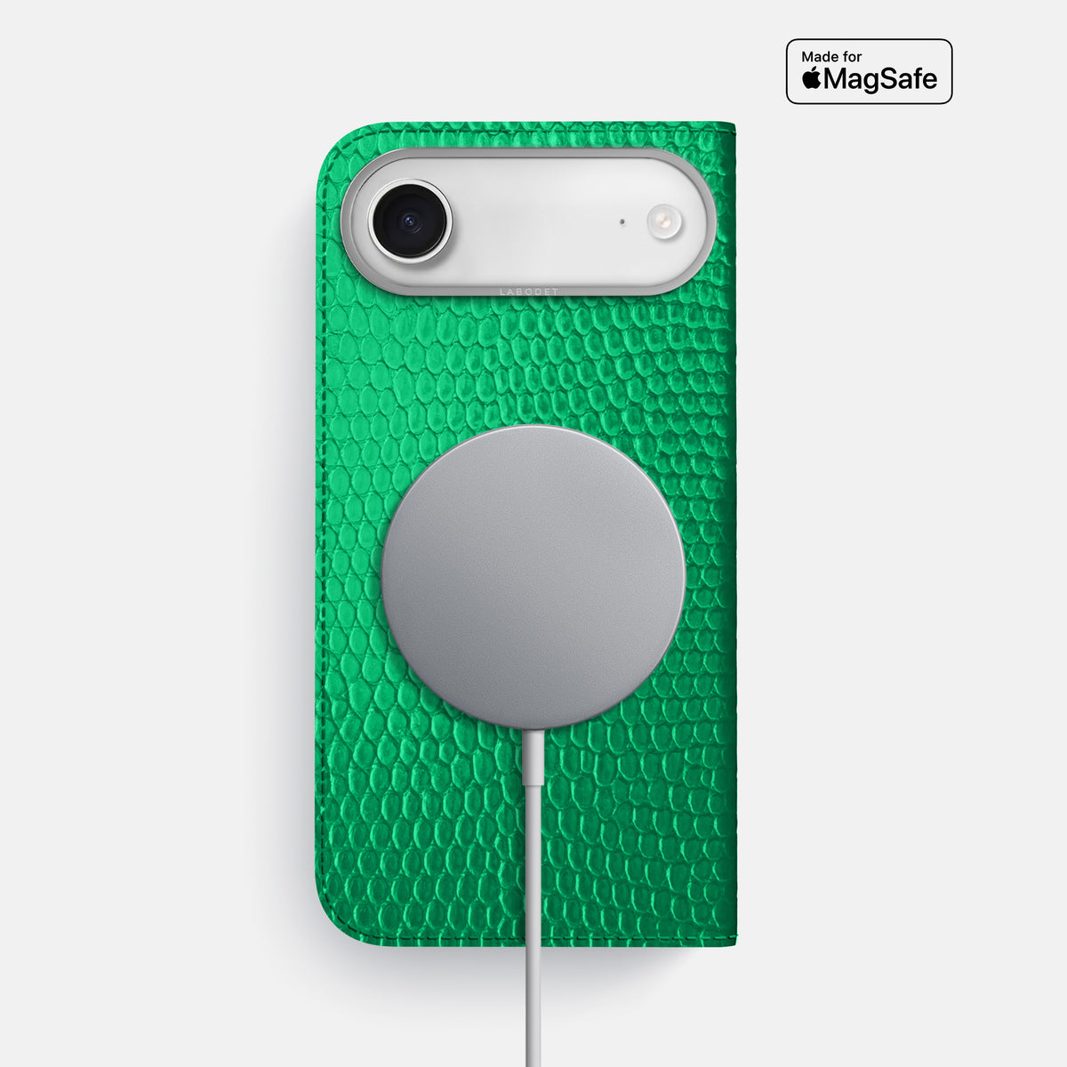 Folio Case For iPhone 17 Air In Lizard -3 | Apple-Green-Steel