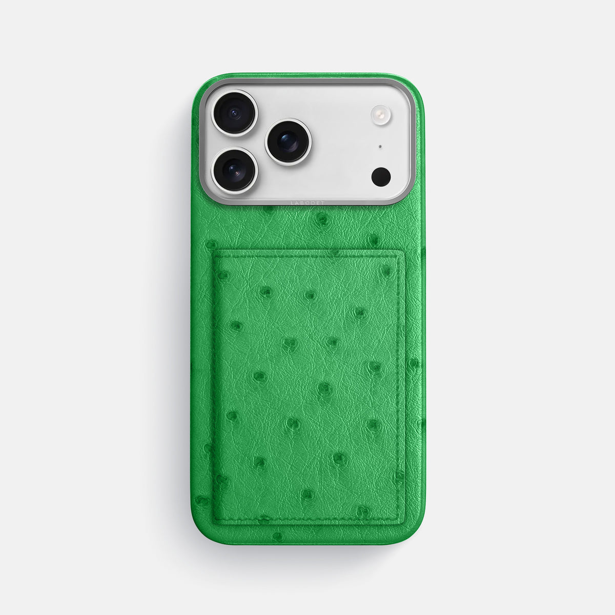 Bi-Fold Case For iPhone 17 Pro Max In Ostrich -1 | Kentucky-Green-Steel