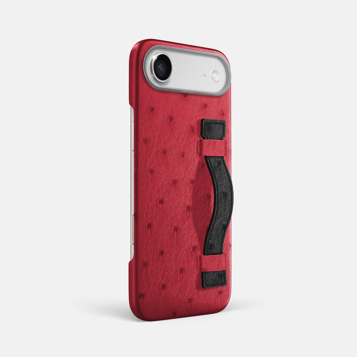 Handle Case Coloré For iPhone 17 Air In Ostrich -2 | Red-Steel