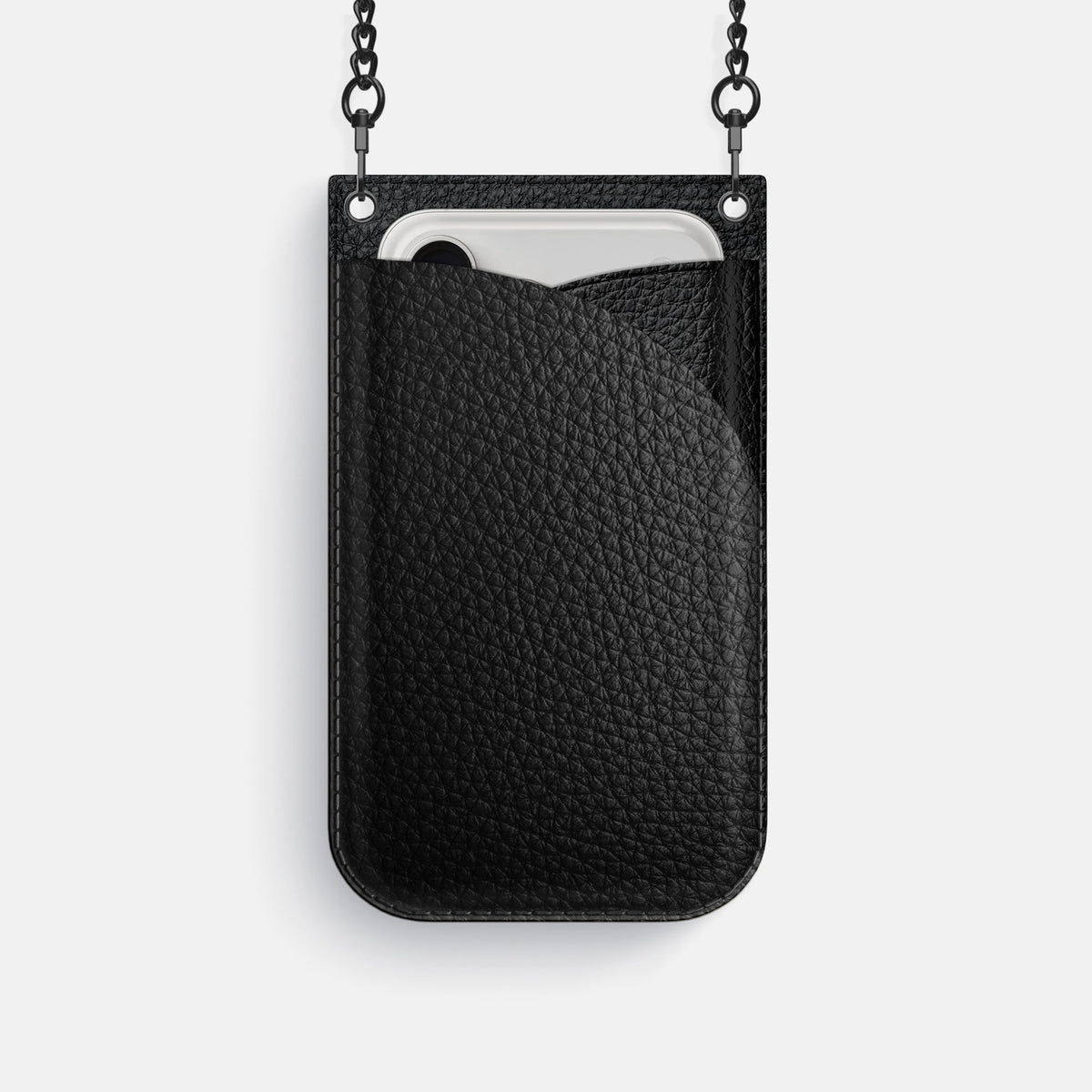 Crossbody Bag For iPhone 18 Pro In Calf -1 | Black-Black