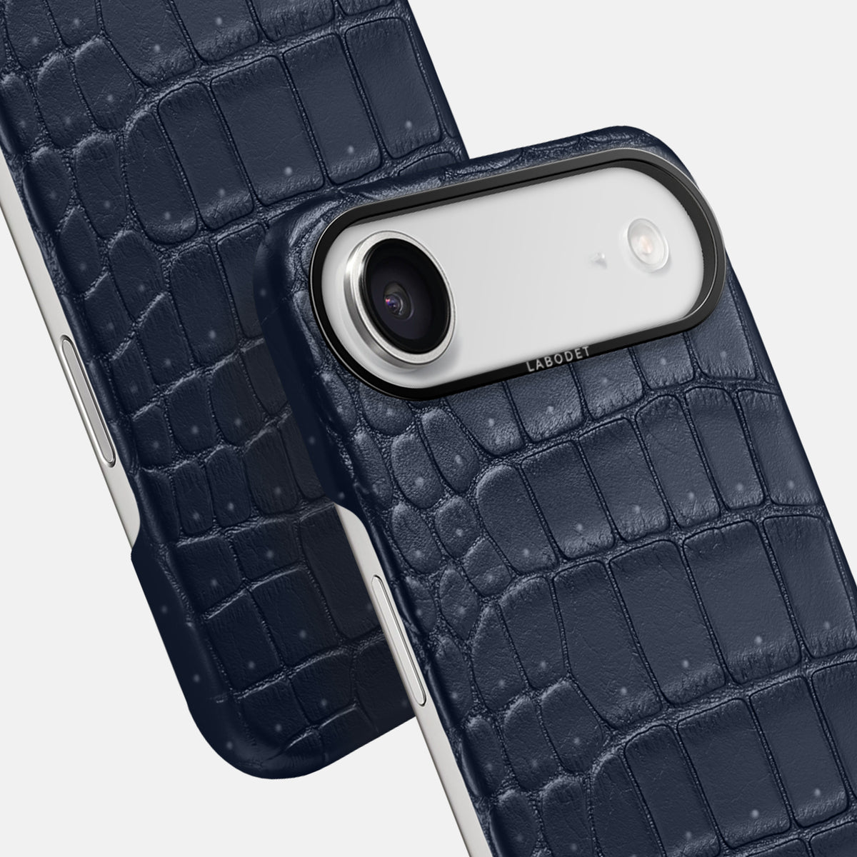 Classic Case For iPhone 17 Air In Porosus Crocodile -6 | Deep-Blue-Sea-Black