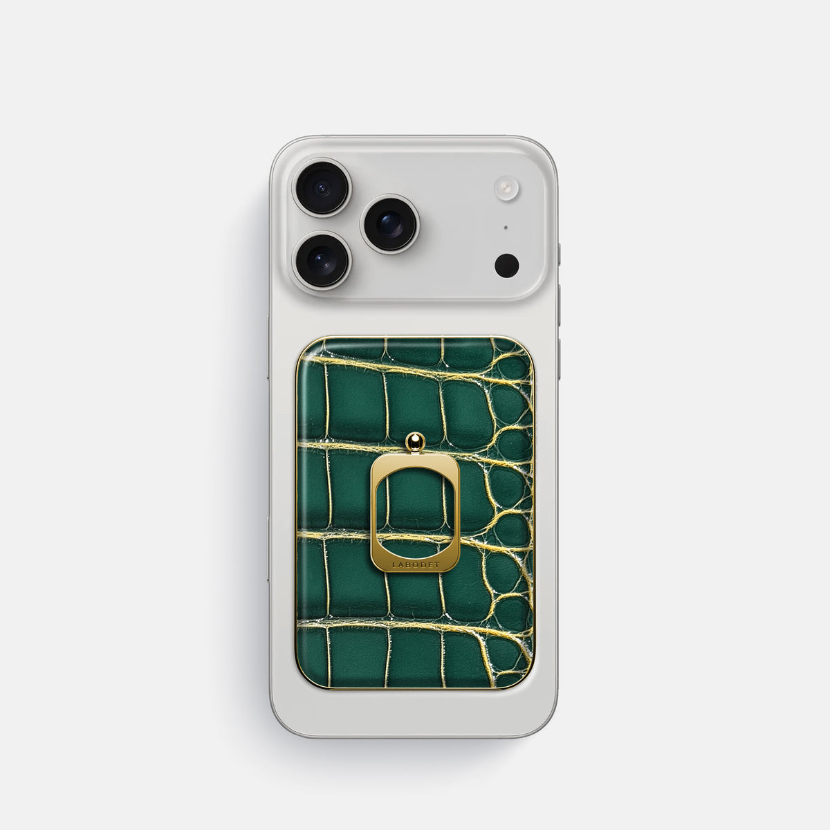 MagSafe Ring For iPhone 17 Pro In Patina Alligator -2 | Cambridge-Gold
