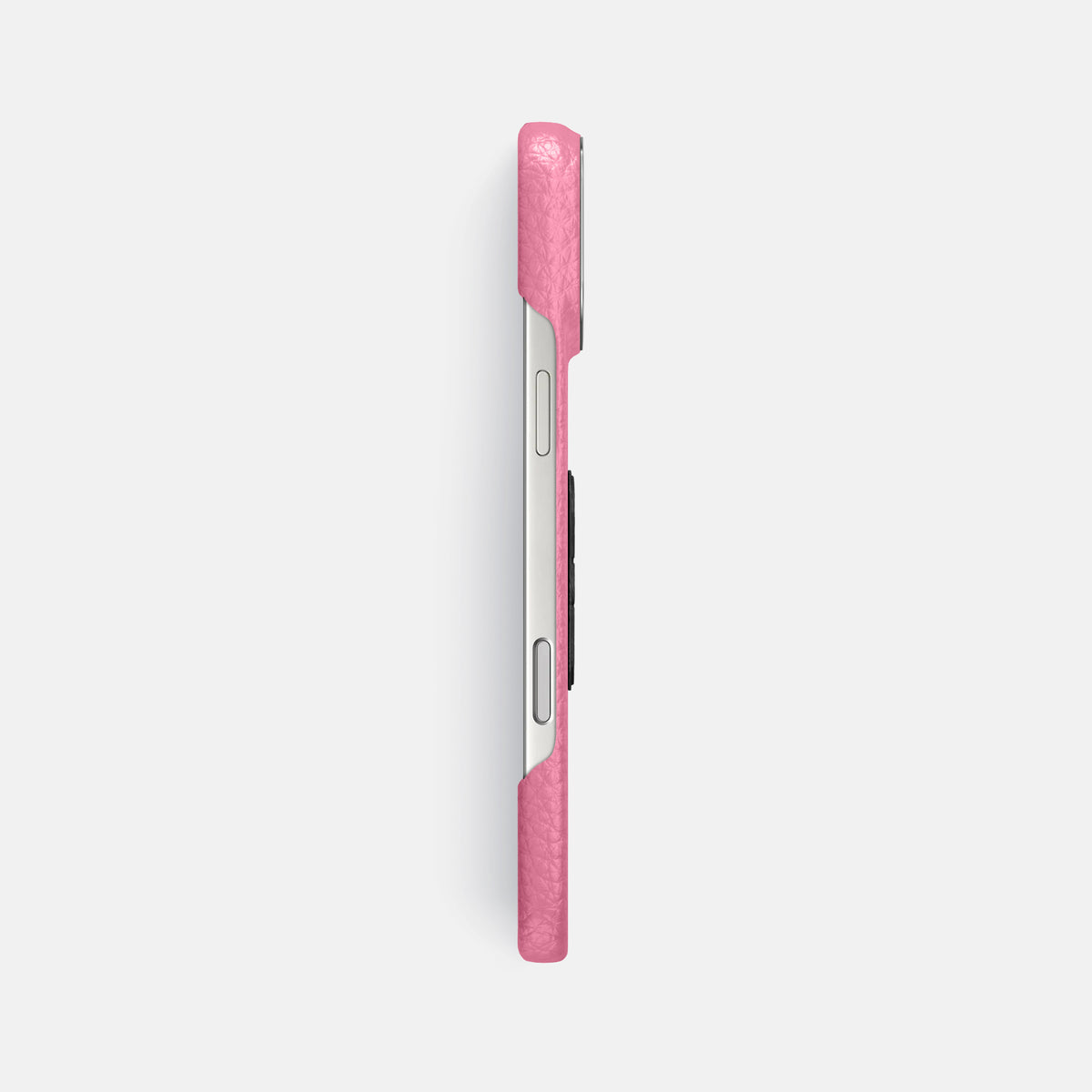 Classic Case With Carbon Skull For iPhone 17 Pro Max In Calf -3 | Pink-Steel