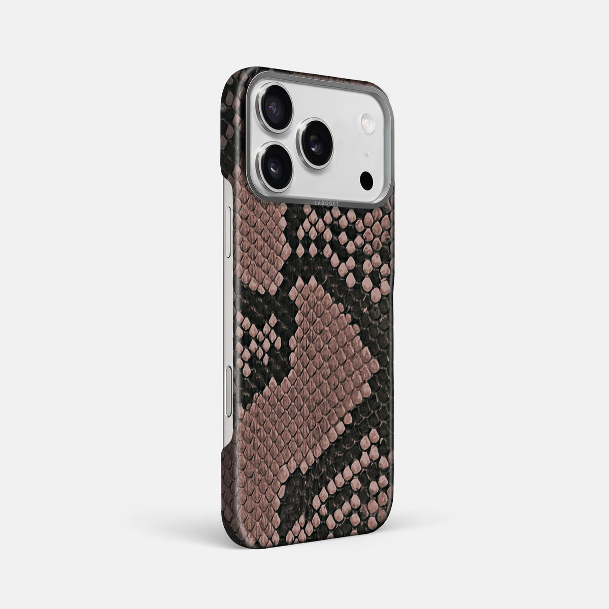 Classic Case For iPhone 17 Pro Max In Deluxe Python -2 | Mahogany-Brown-Steel