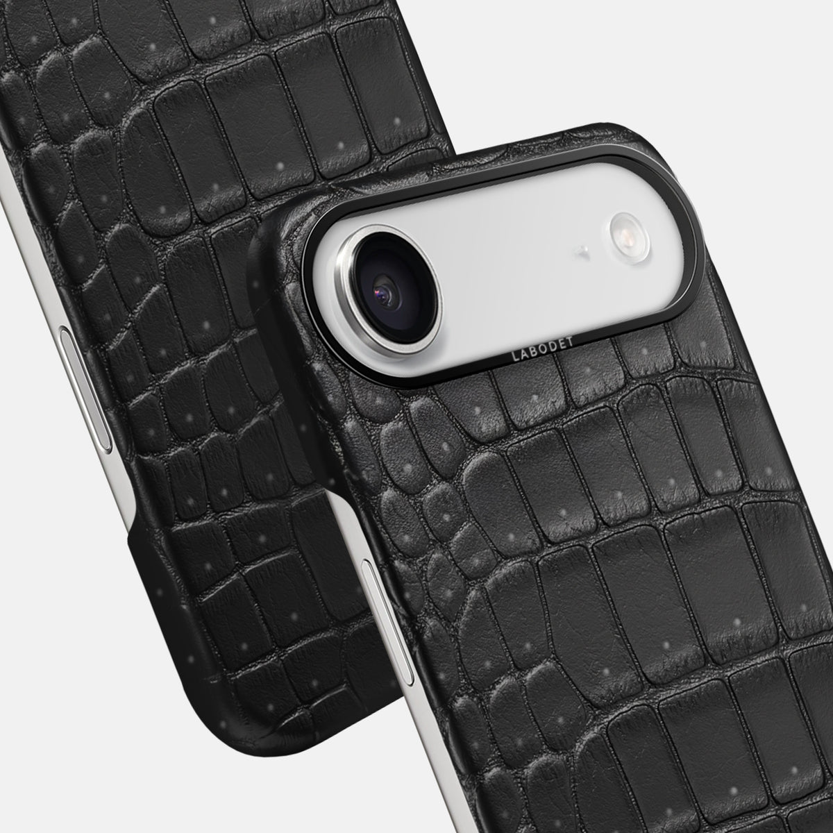 Classic Case For iPhone 17 Air In Porosus Crocodile -6 | Black-Black