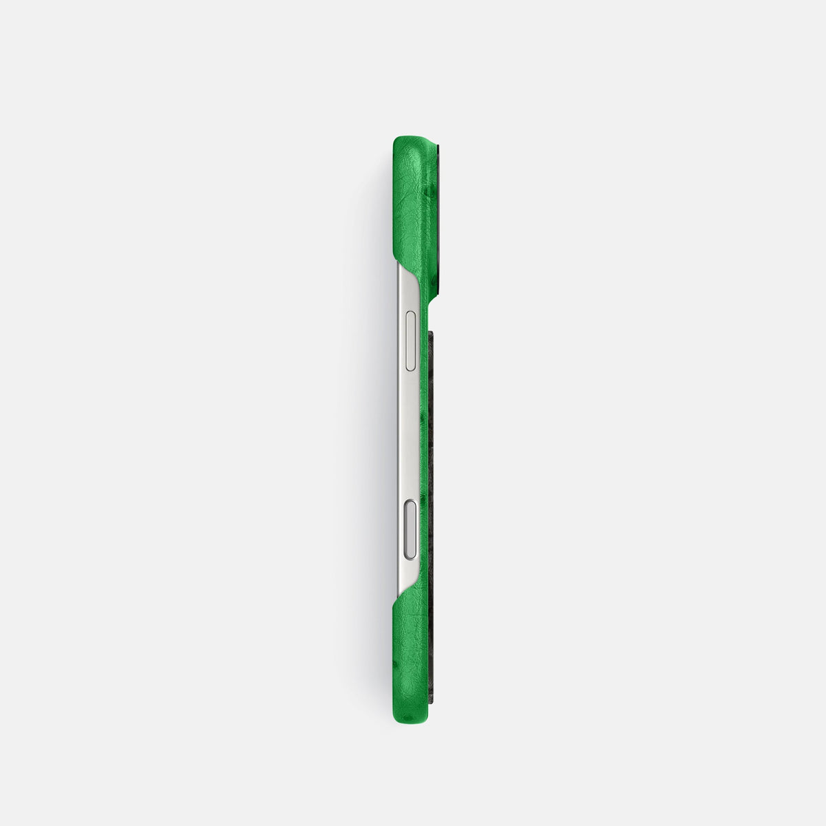Classic Case With Carbon Dragon For iPhone 18 Pro In Ostrich -3 | Kentucky-Green-Black