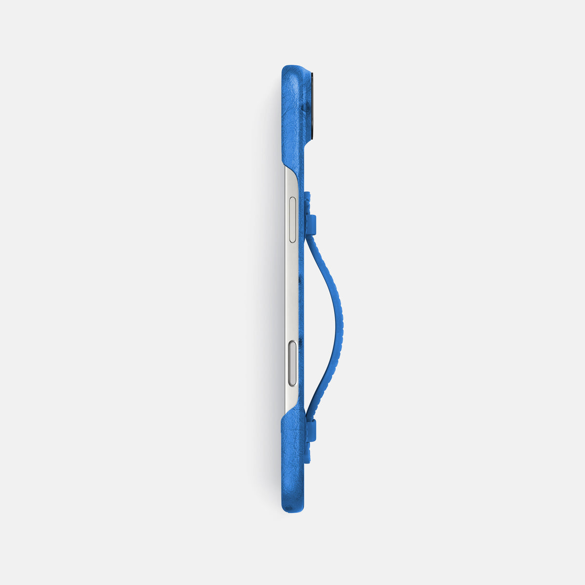 Center Handle For iPhone 17 Air In Ostrich -2 | Royal-Blue-Black
