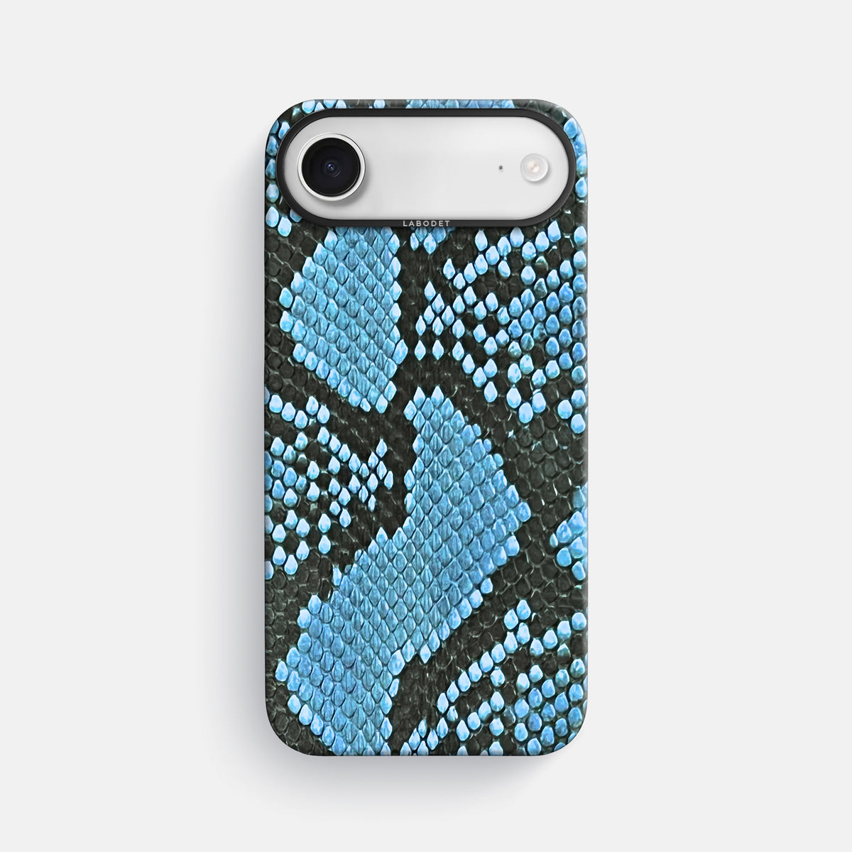 Classic Case For iPhone 17 Air In Deluxe Python -1 | Pacific-Blue-Black