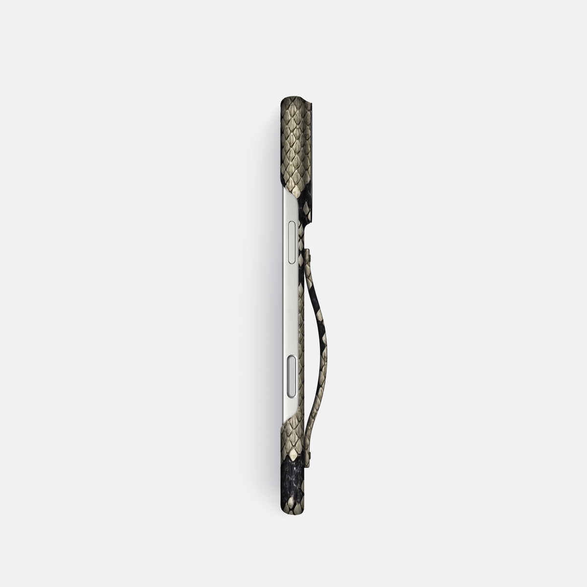 Finger Case For iPhone 17 Pro In Deluxe Python -3 | Savannah-Black