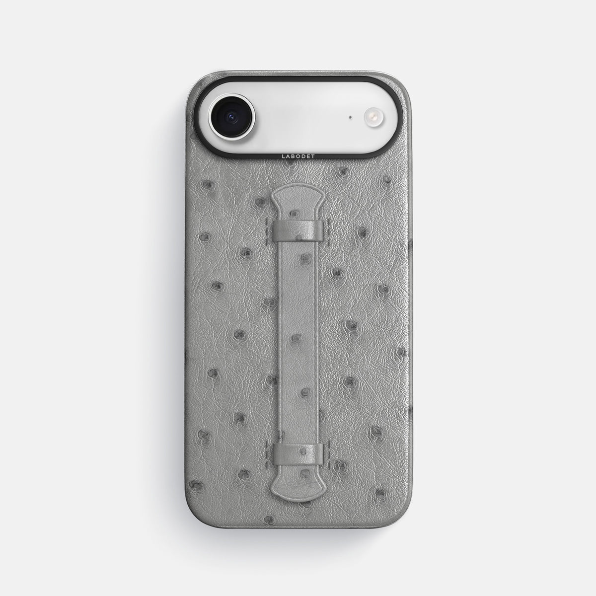 Center Handle For iPhone 17 Air In Ostrich -1 | Silver-Black