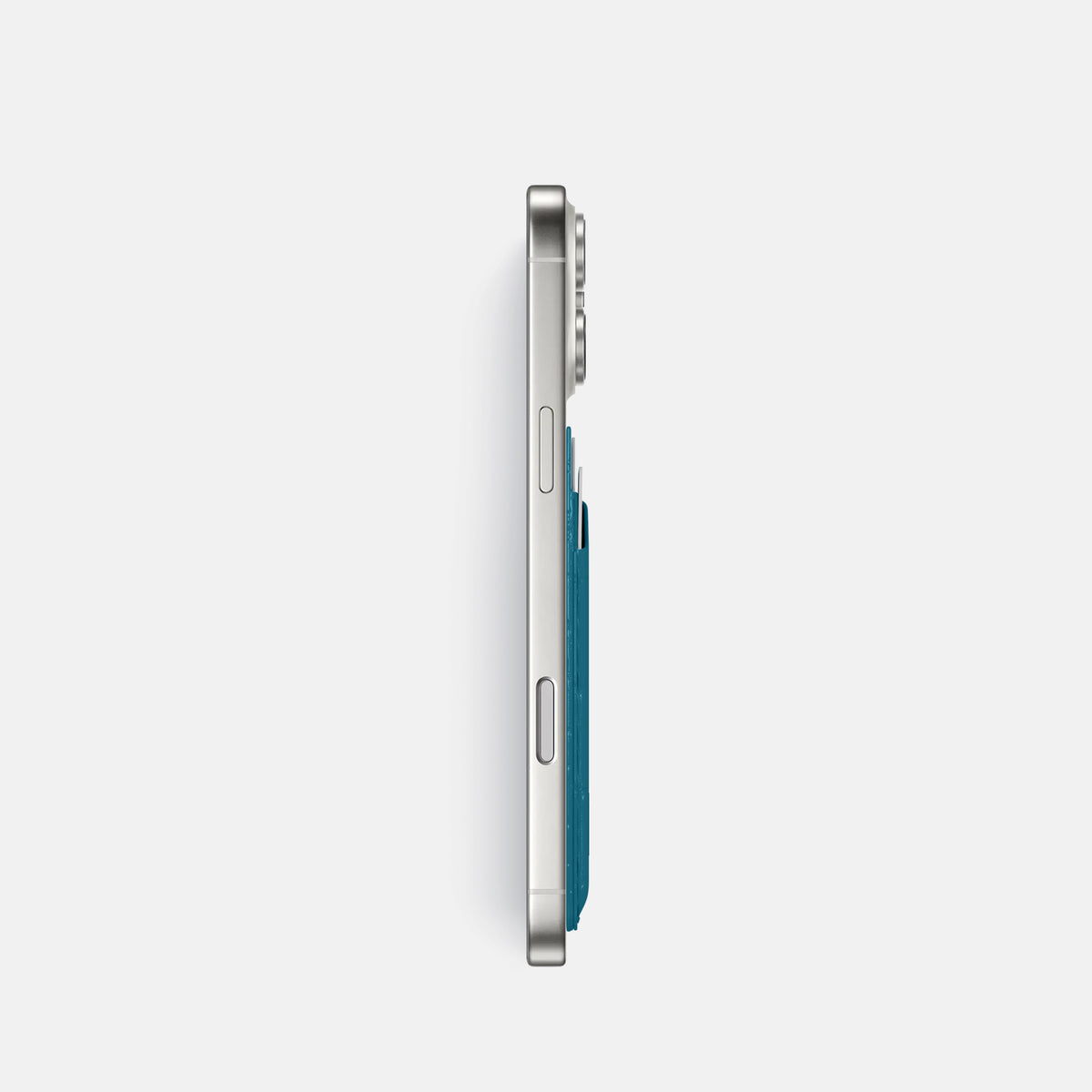 MagSafe Wallet For iPhone 17 Pro In Porosus Crocodile -3 | Turquoise