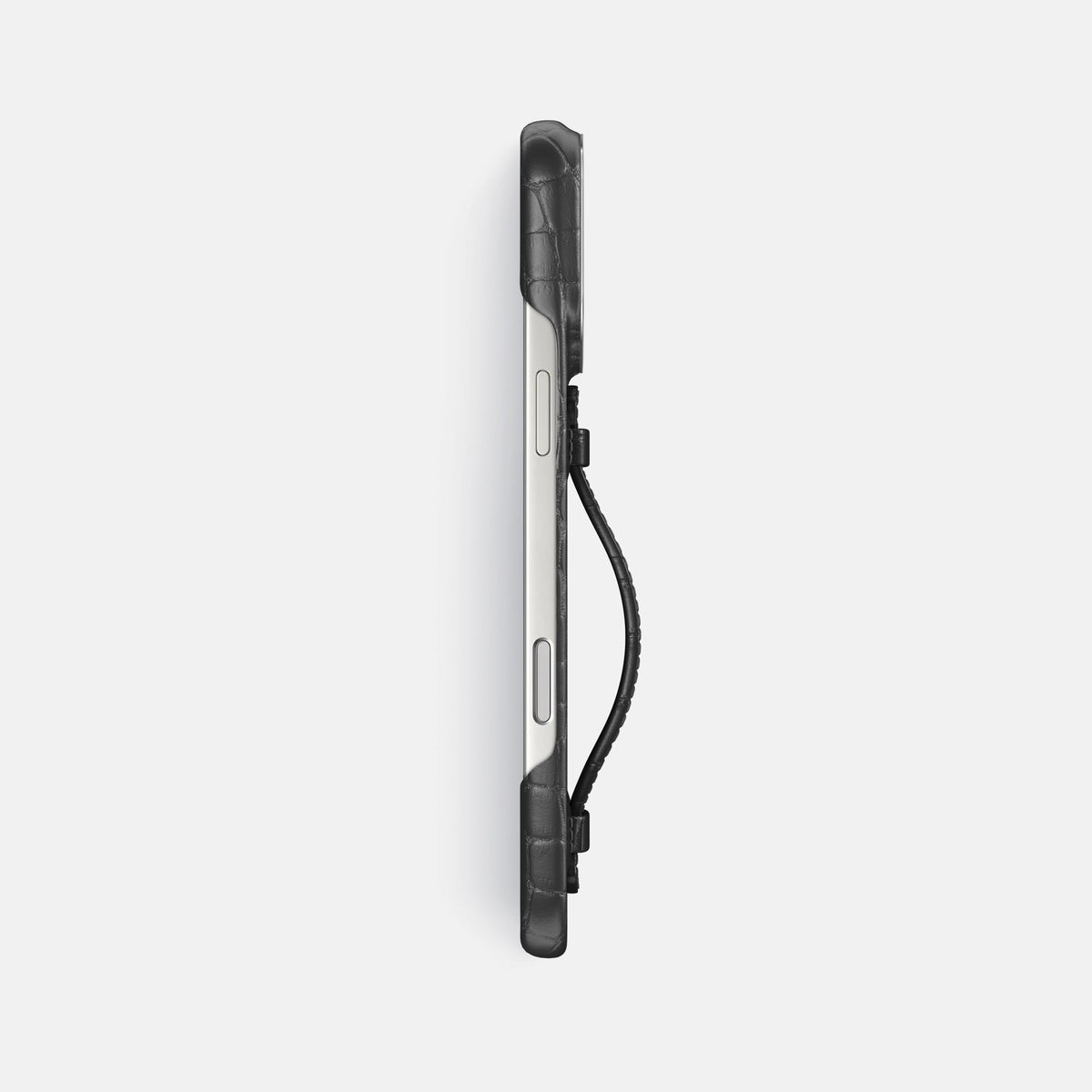 Center Handle For iPhone 18 Pro Max In Alligator -3 | Grey-Steel