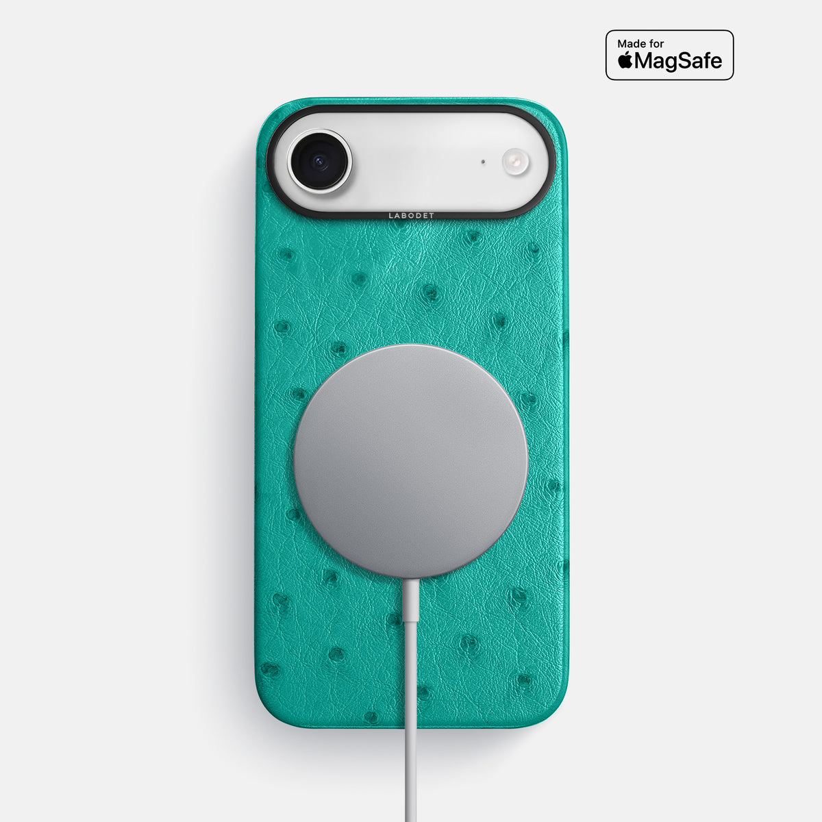 Classic Case For iPhone 17 Air In Ostrich -5 | Turquoise-Black
