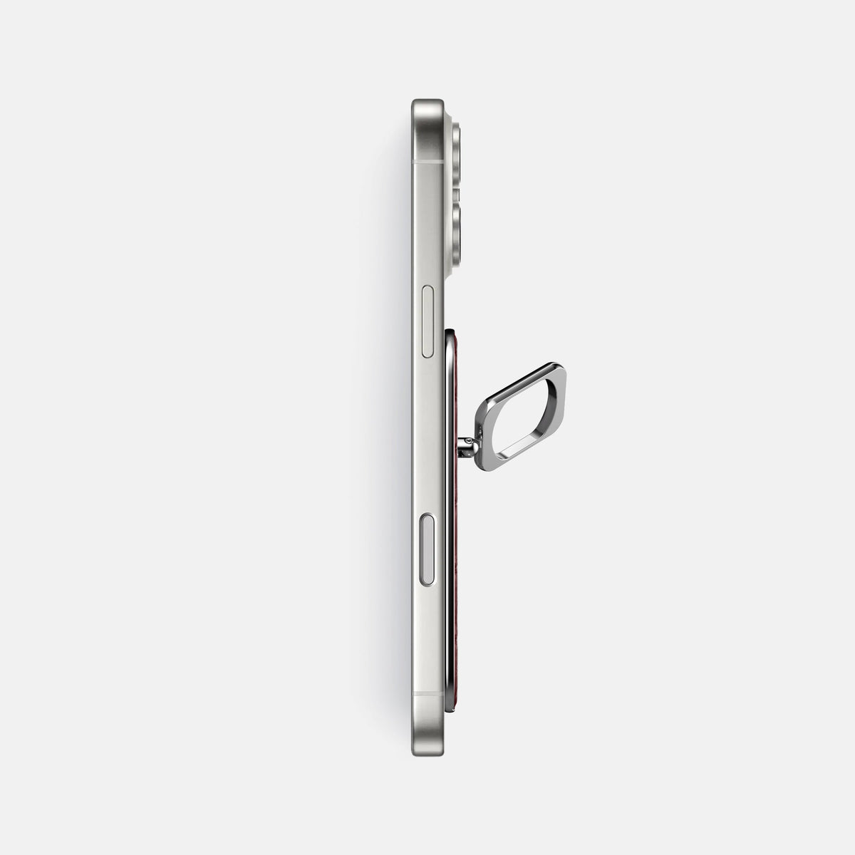 MagSafe Ring For iPhone 18 Pro Max In Calf -3 | Bordeaux-Steel