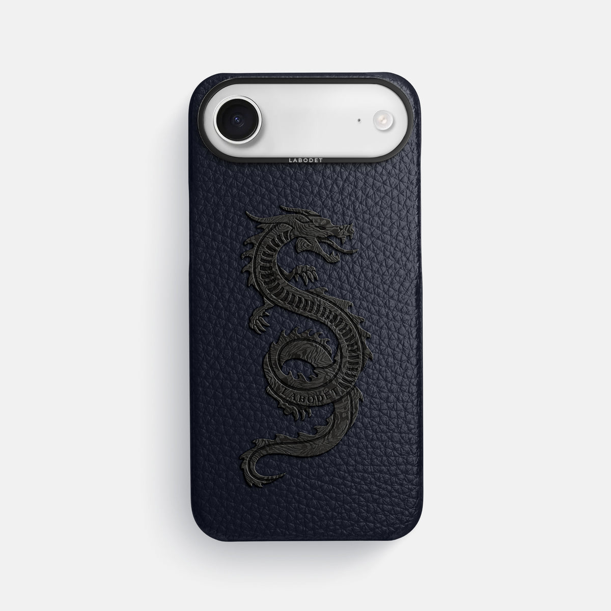Classic Case With Carbon Dragon For iPhone 17 Air In Calf -1 | Marine-Black