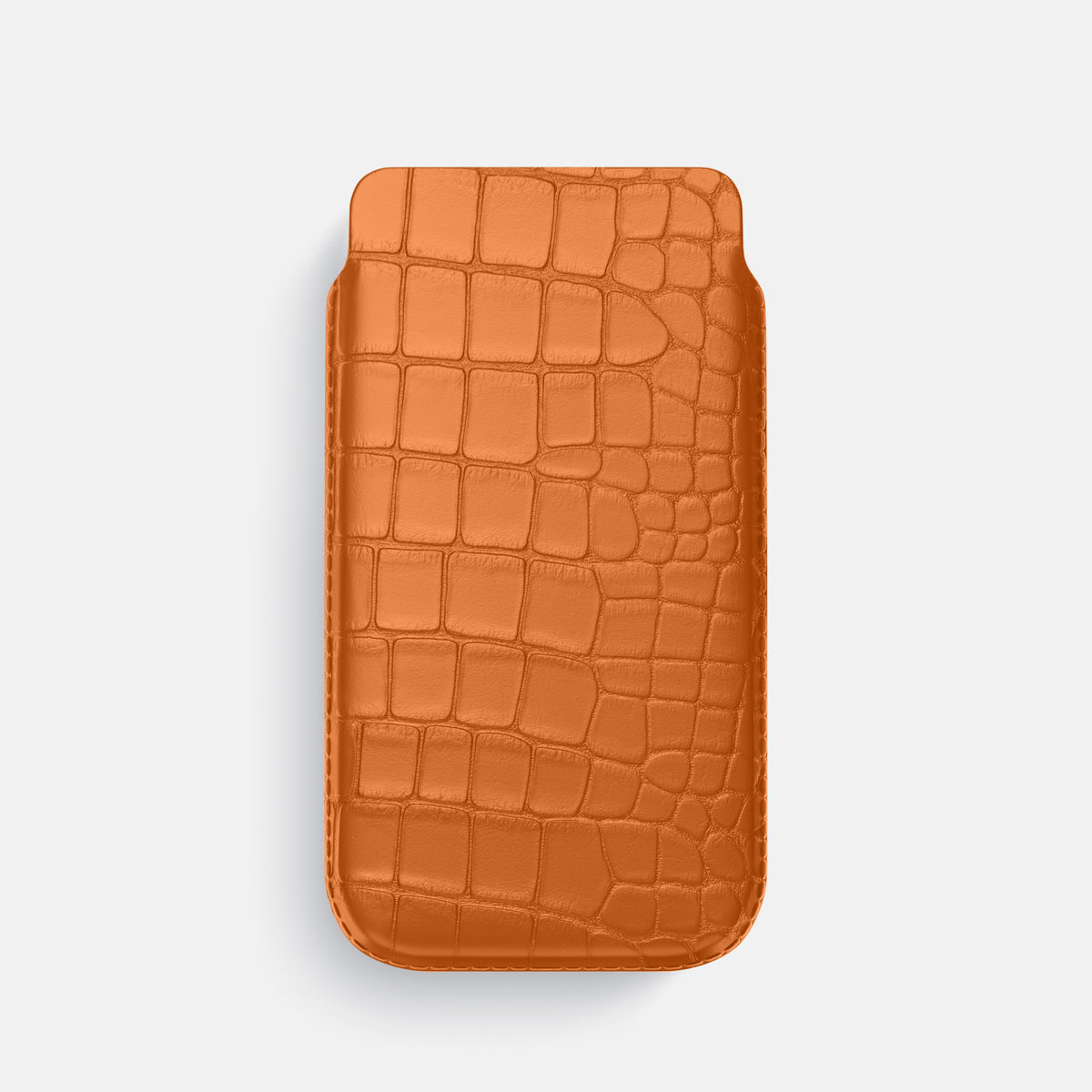 Pouch Case For iPhone 17 Pro In Alligator -1 | Orange