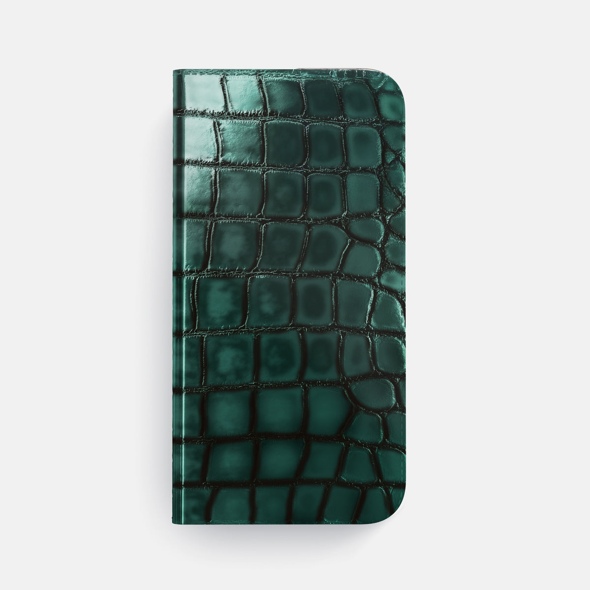 Folio Case For iPhone 17 Pro Max In Patina Alligator -4 | Green-Black