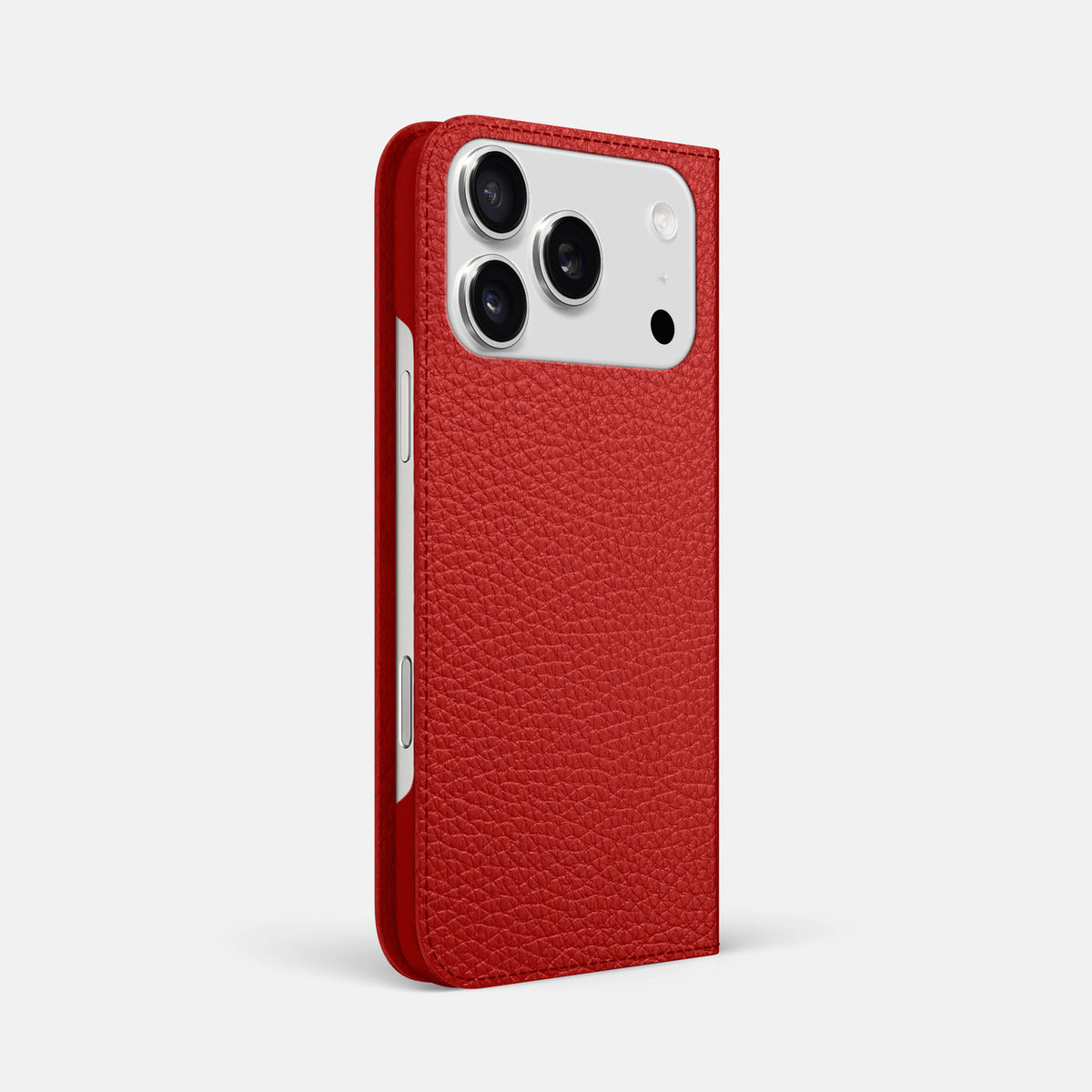 Folio Slim Case For iPhone 17 Pro Max In Calf -1 | Red