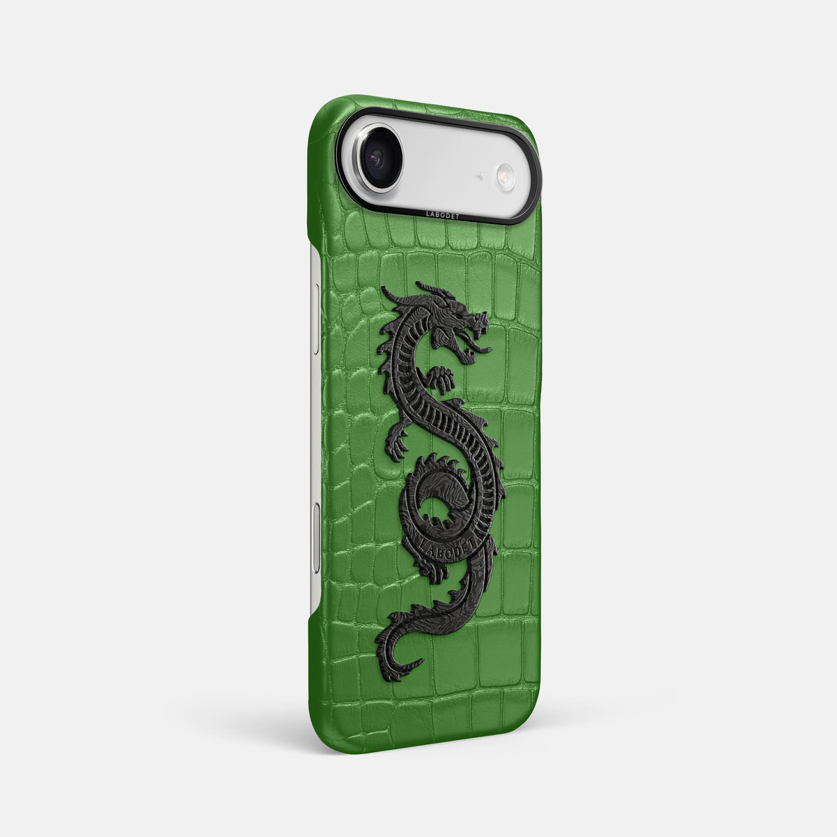Classic Case With Carbon Dragon For iPhone 17 Air In Alligator -2 | Apple-Green-Black