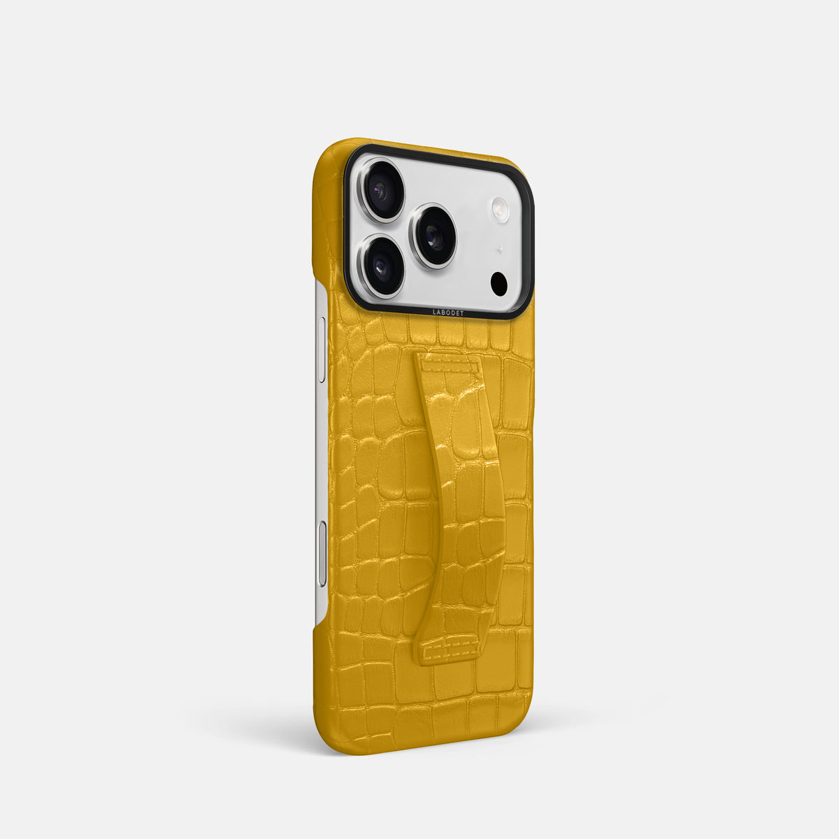 Finger Case For iPhone 17 Pro In Alligator -2 | Yellow-Black