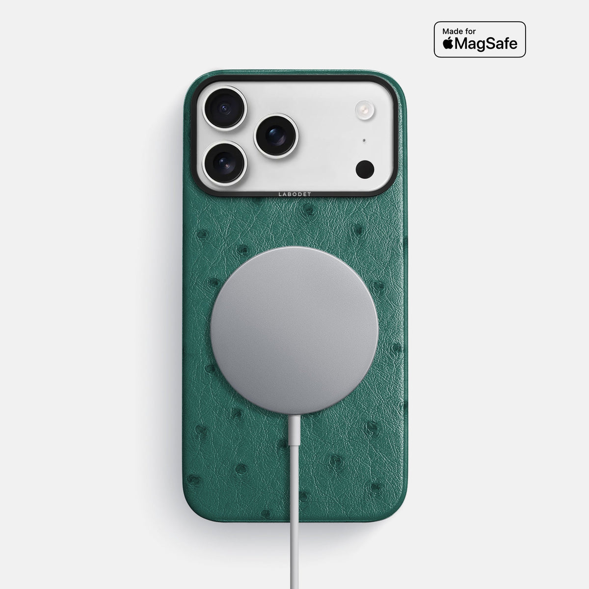 Classic Case For iPhone 18 Pro Max In Ostrich -5 | Forest-Green-Black