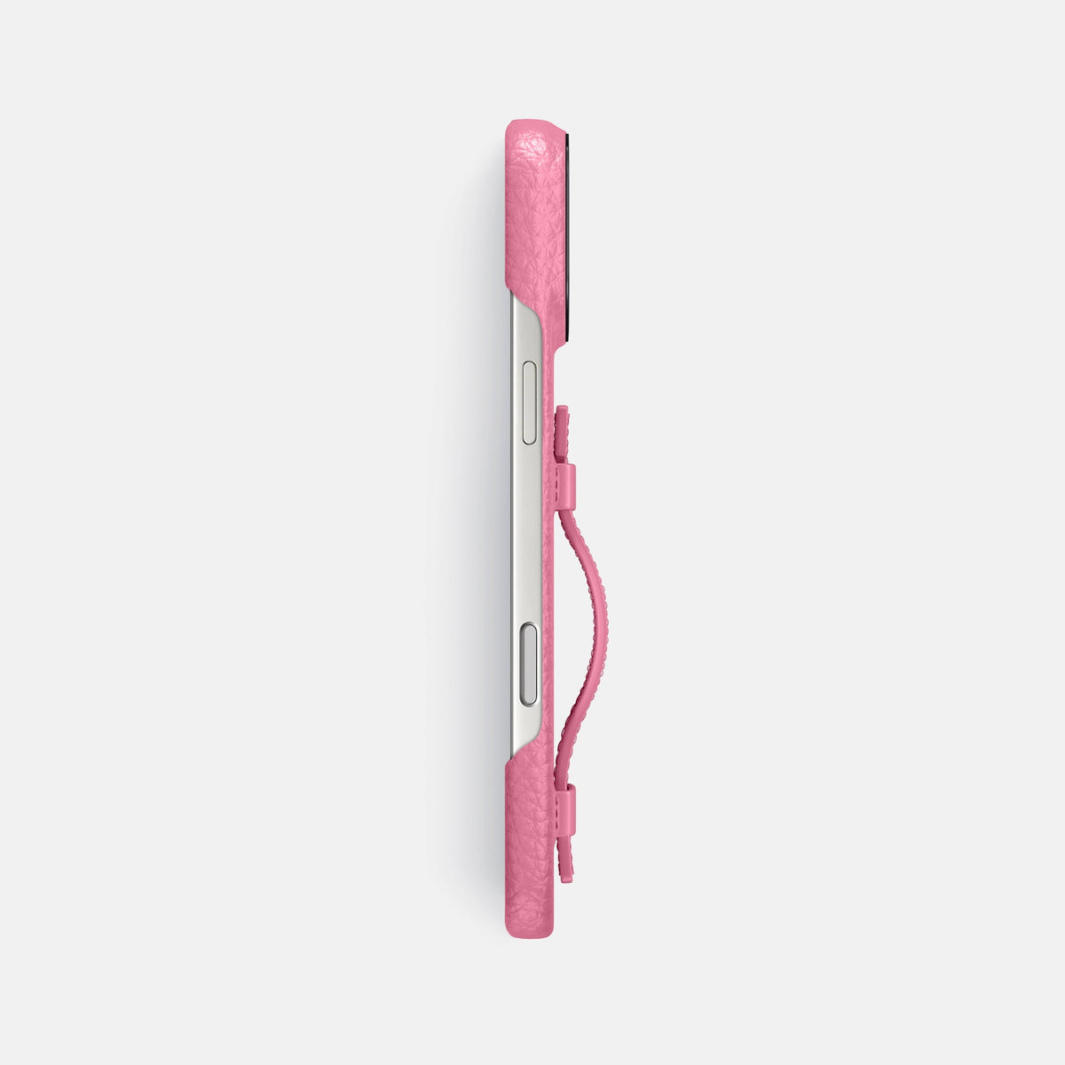 Handle Case For iPhone 18 Pro Max In Calf -3 | Pink-Black