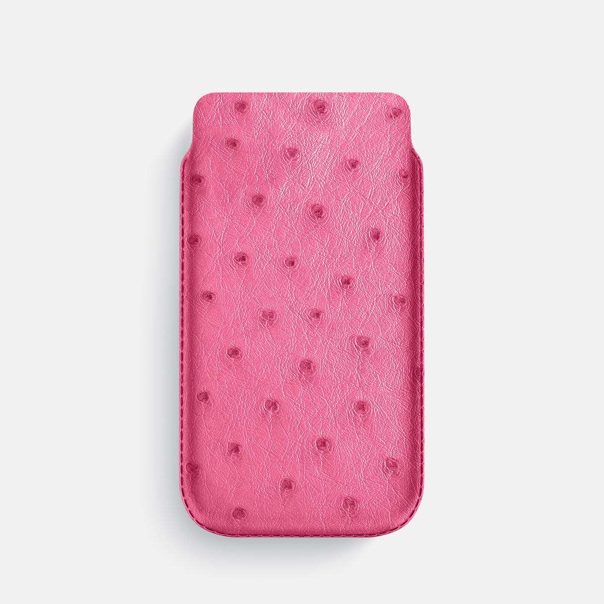 Pouch Case For iPhone 17 Pro In Ostrich -1 | Pink