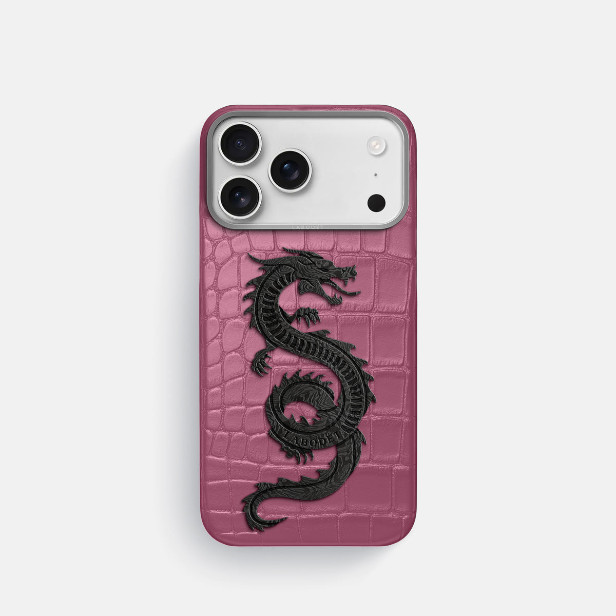 Classic Case With Carbon Dragon For iPhone 17 Pro In Alligator -1 | Pink-Lagoon-Steel