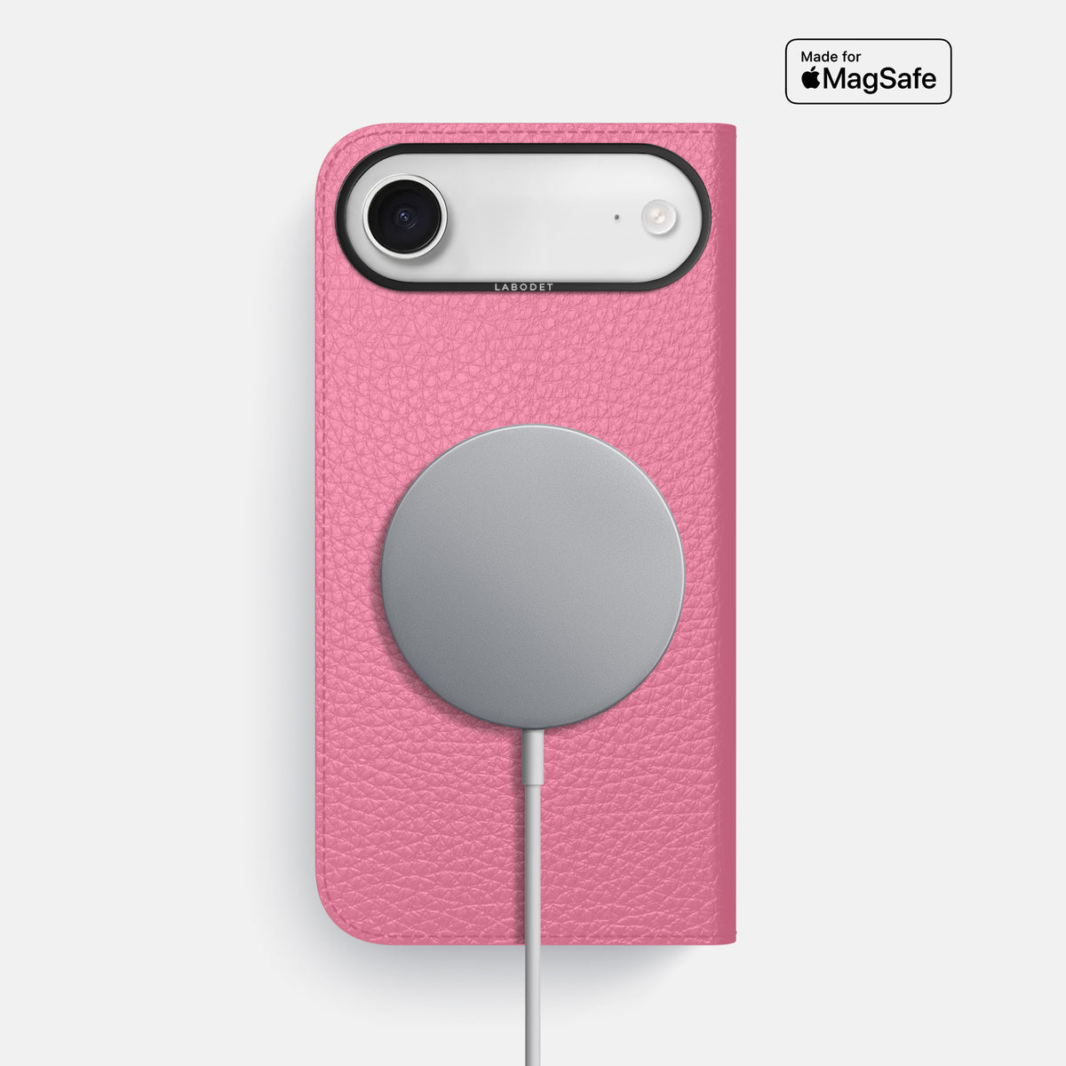Folio Case For iPhone 17 Air In Calf -3 | Pink-Black