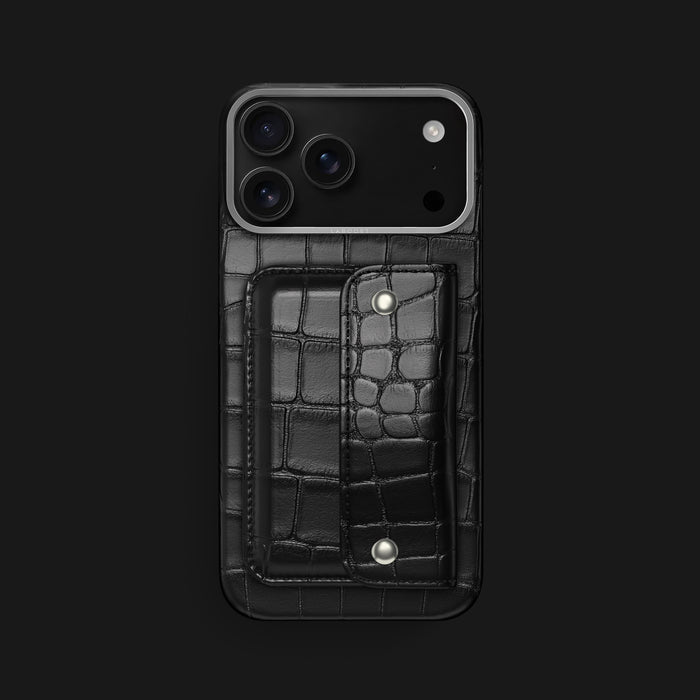 Envelope Case Edition Black For iPhone 17 Pro Max In Alligator -1 | Edition-Black-Steel