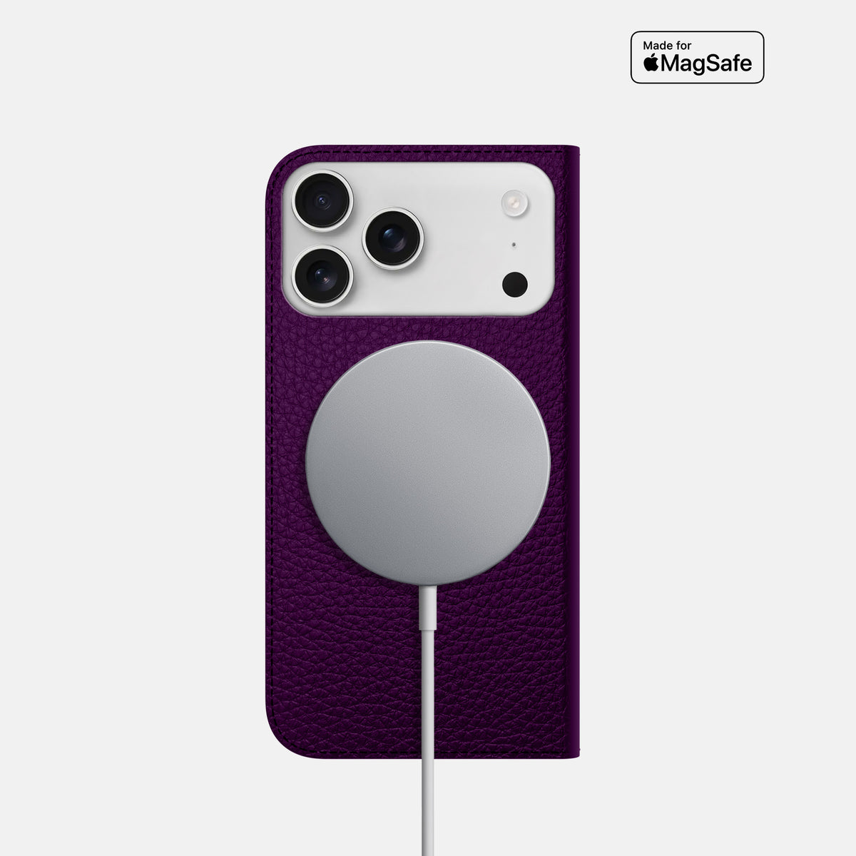 Folio Slim Case For iPhone 17 Pro In Calf -3 | Violet