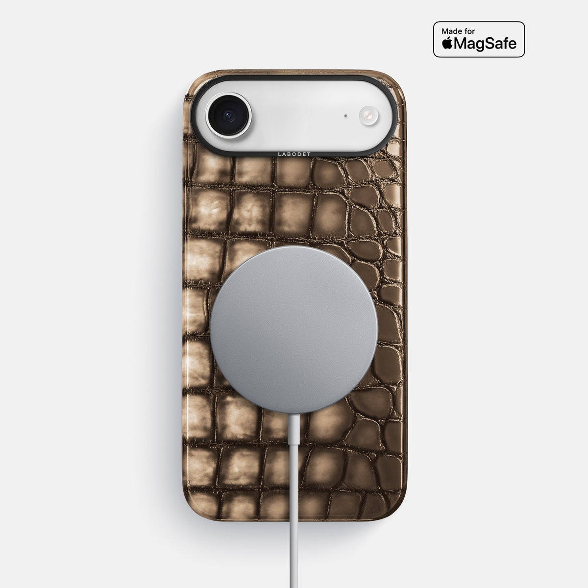 Classic Case For iPhone 17 Air In Patina Alligator -5 | Etoupe-Black