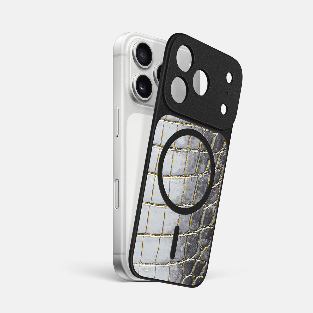 MagSafe Mask For iPhone 18 Pro Max In Himalayan Crocodile -1 | Gold